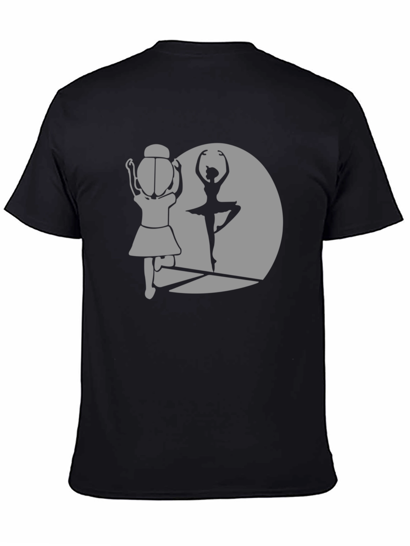 Ballerina Silhouette Graphic Tee - Dance Lover T-Shirt
