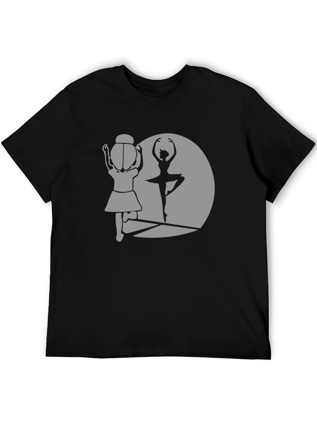 Ballerina Silhouette Graphic Tee - Dance Lover T-Shirt