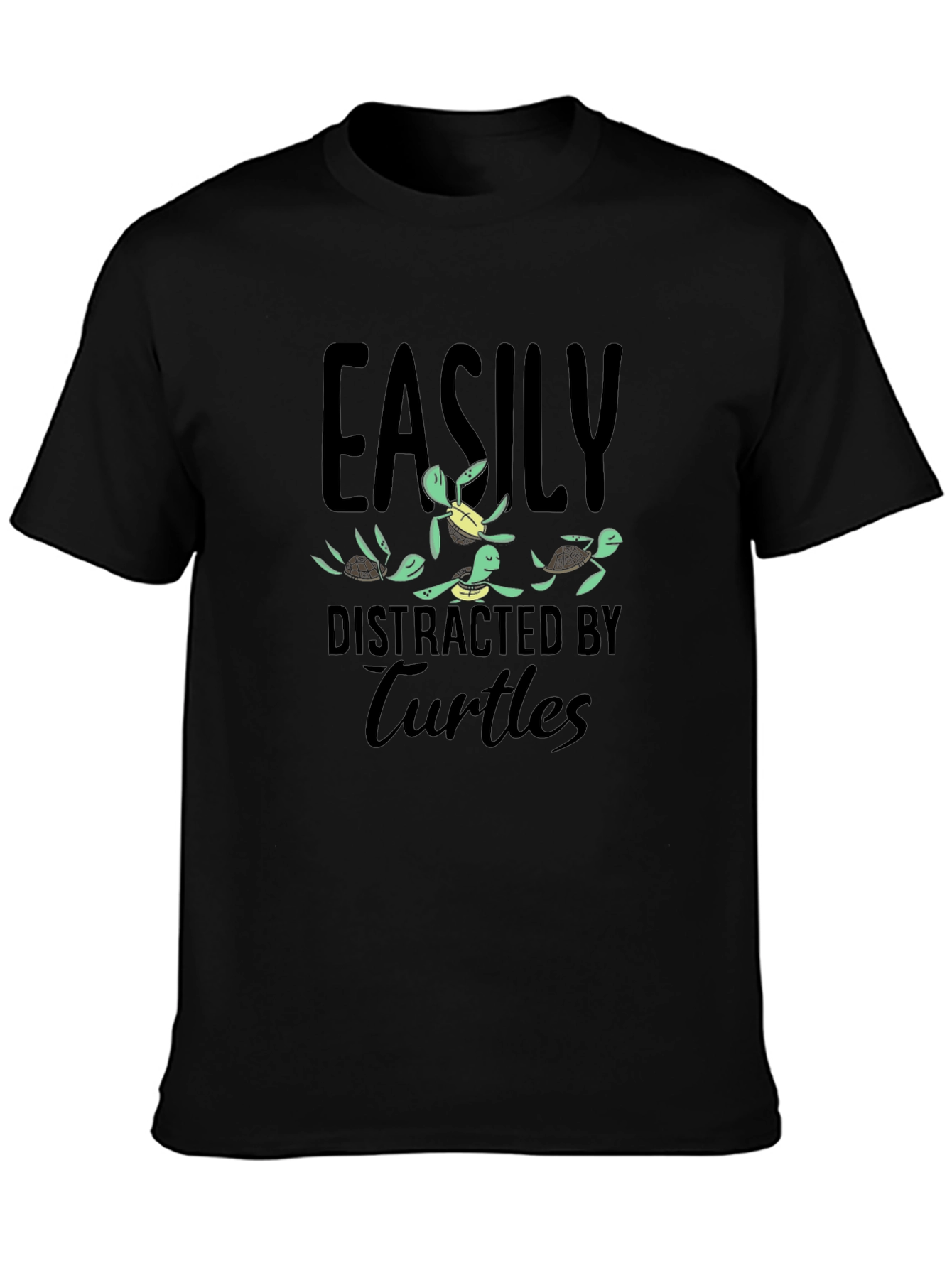 Easily Distracted by Turtles Graphic T-Shirt
