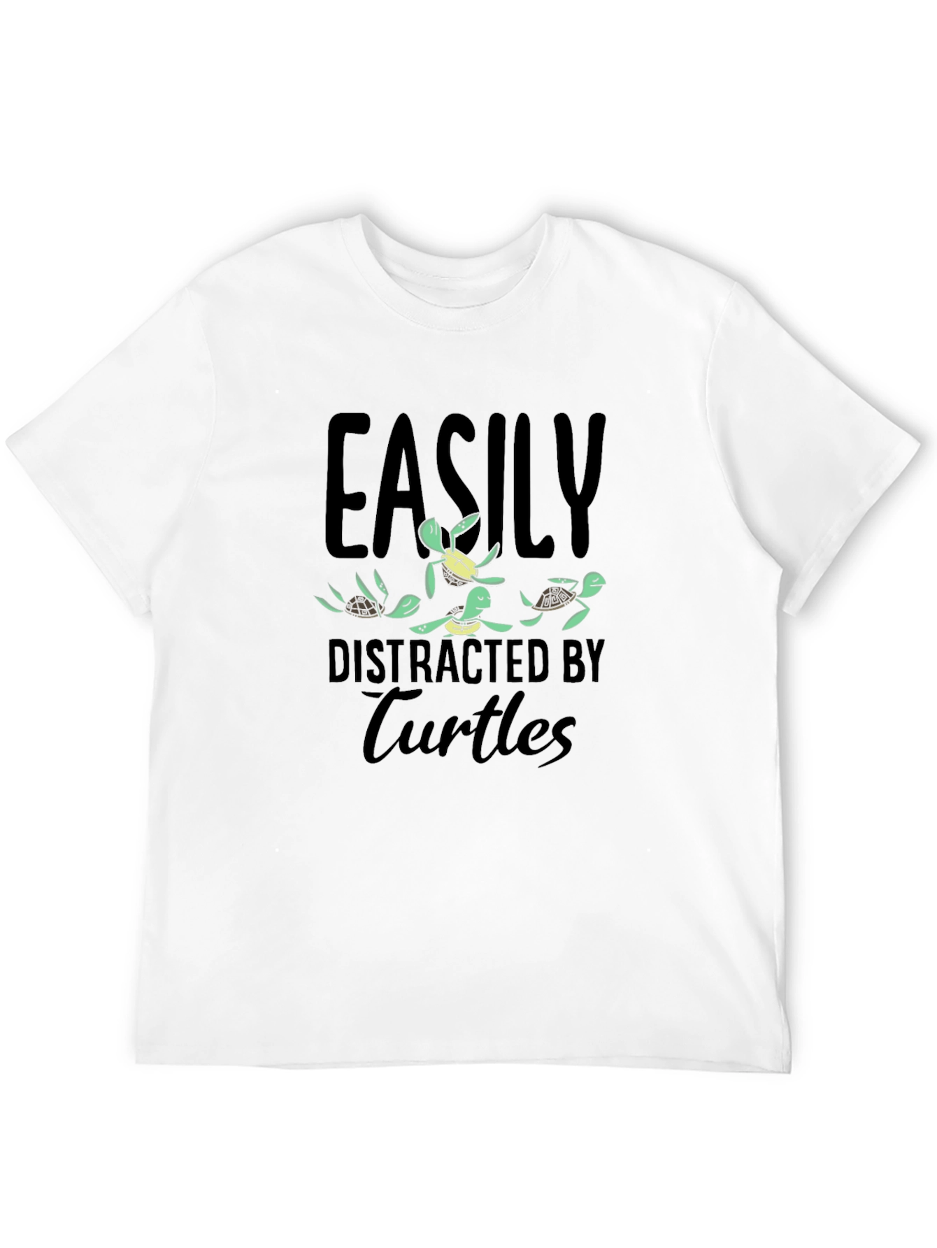 Easily Distracted by Turtles Graphic T-Shirt