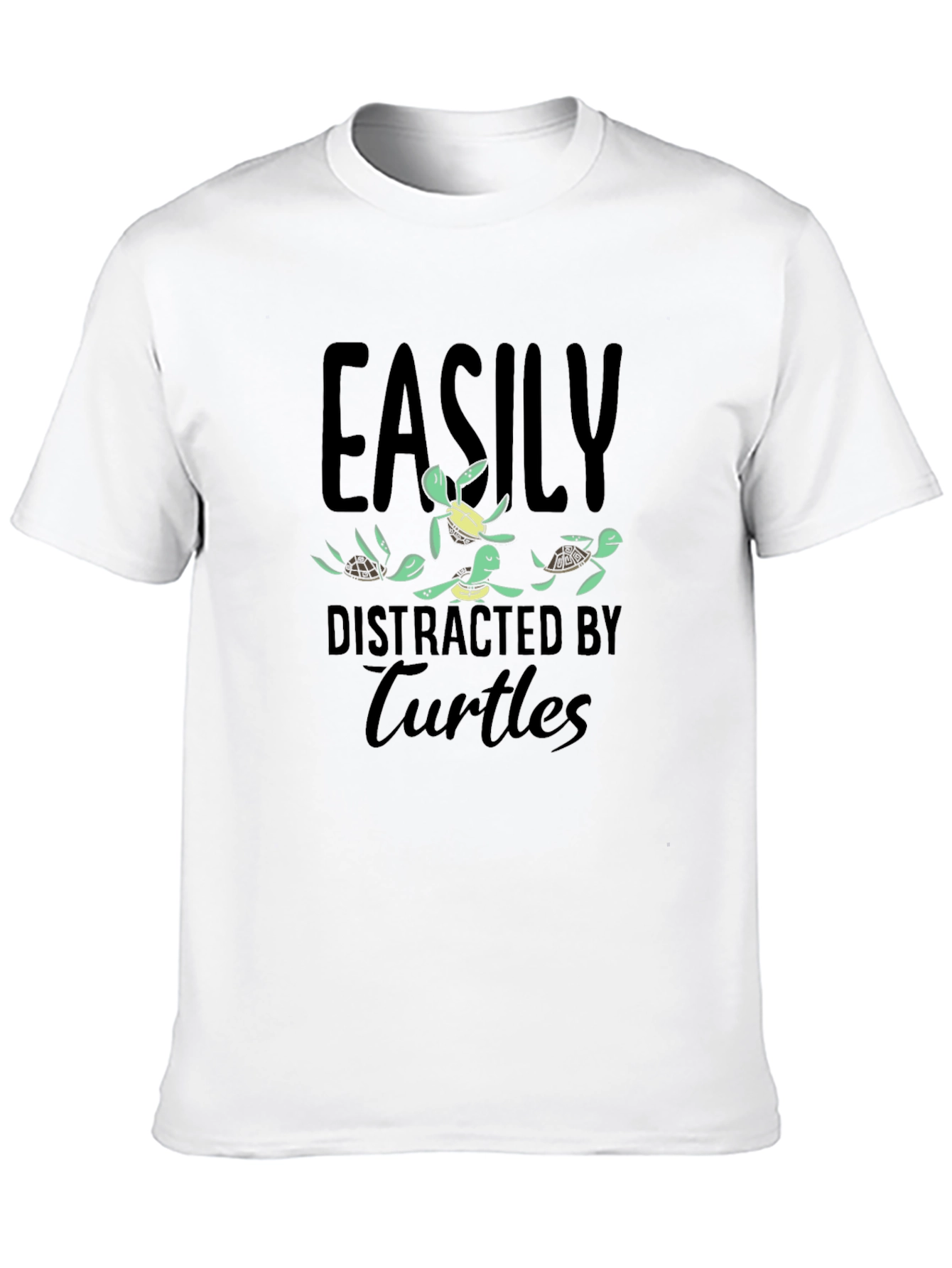 Easily Distracted by Turtles Graphic T-Shirt