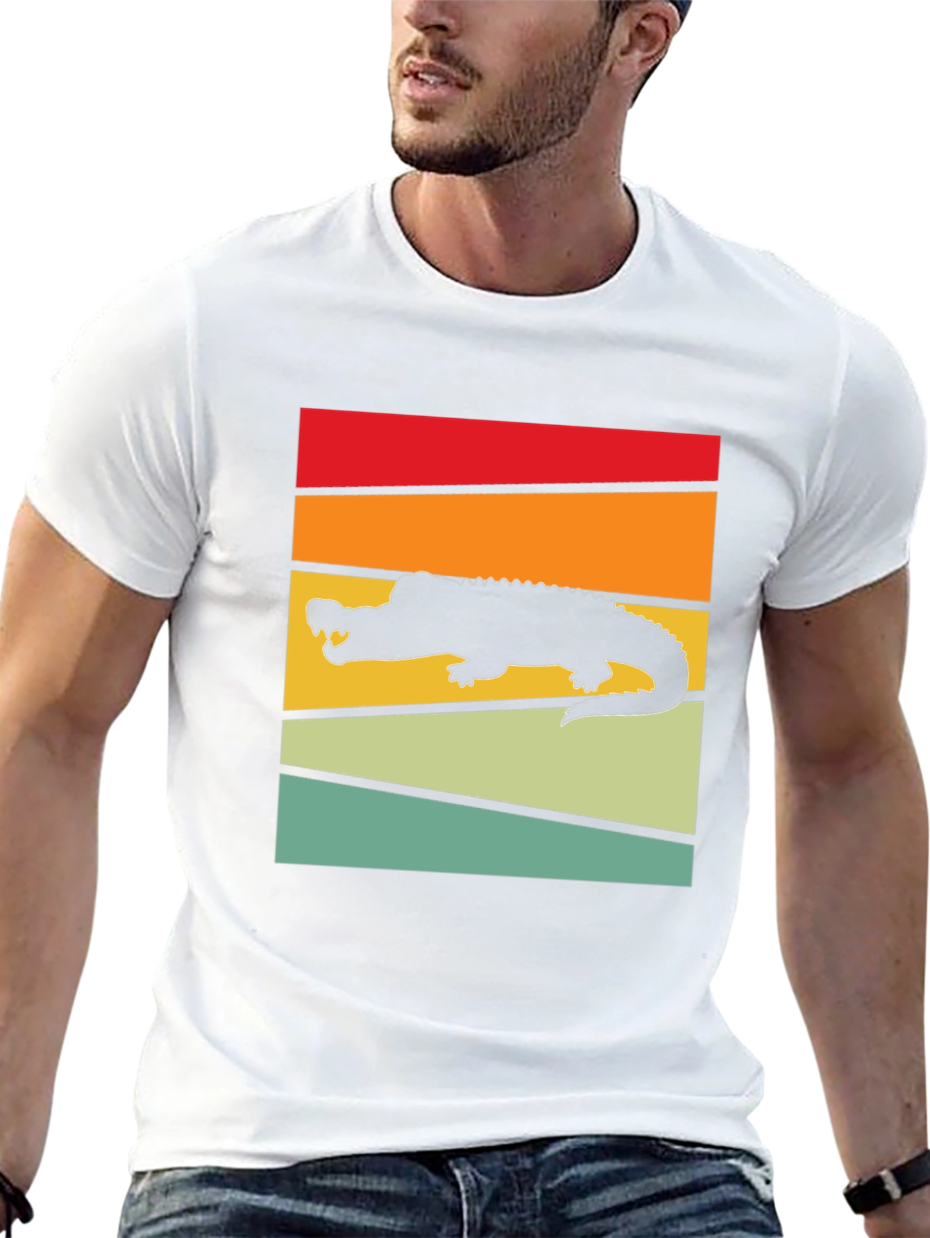 Retro Alligator Graphic T-Shirt