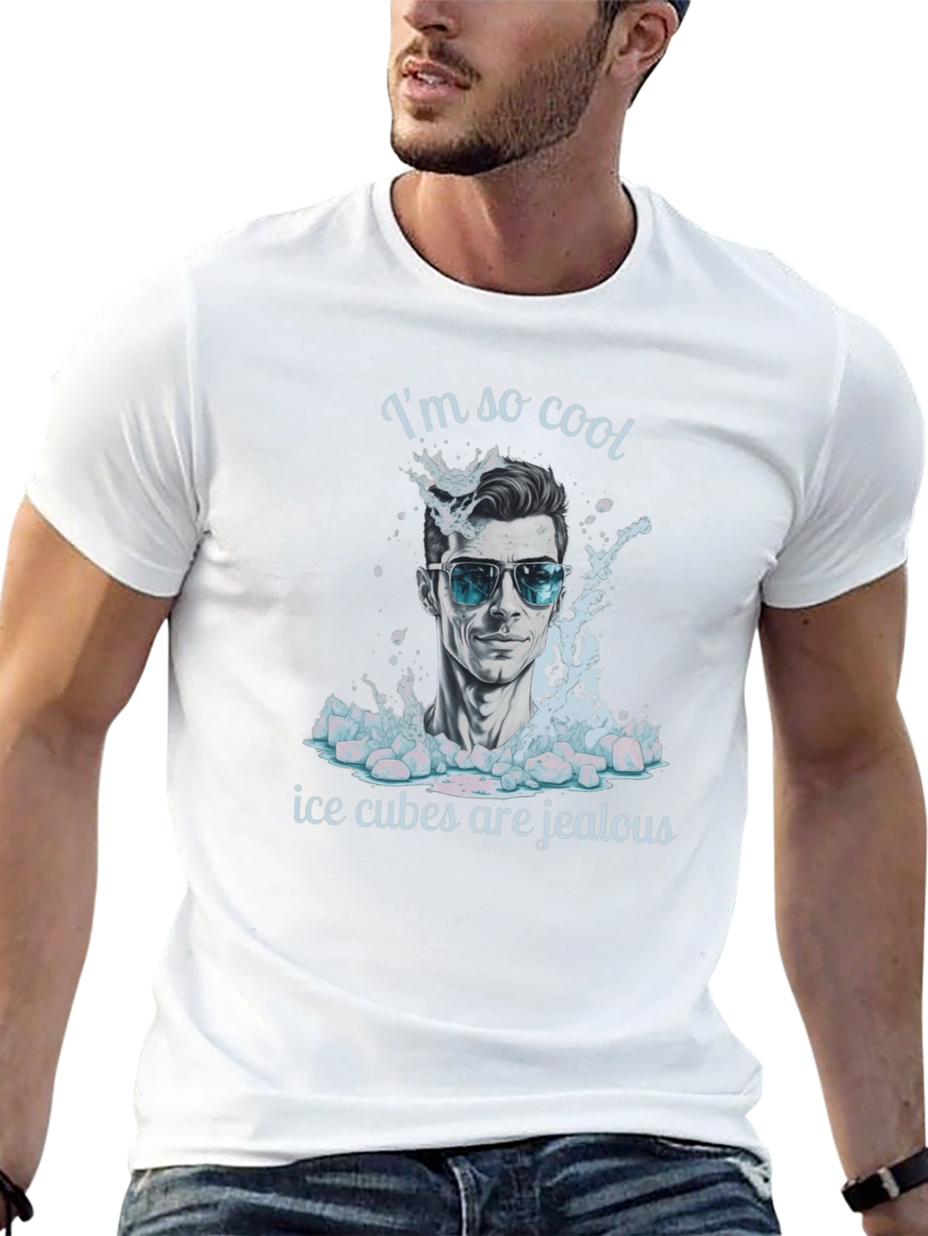 Cool Dude T-Shirt: Ice Cubes Are Jealous!