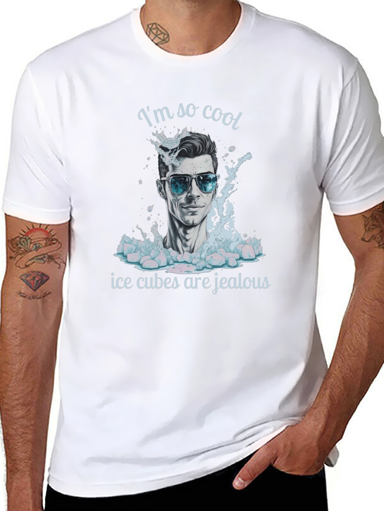Cool Dude T-Shirt: Ice Cubes Are Jealous!
