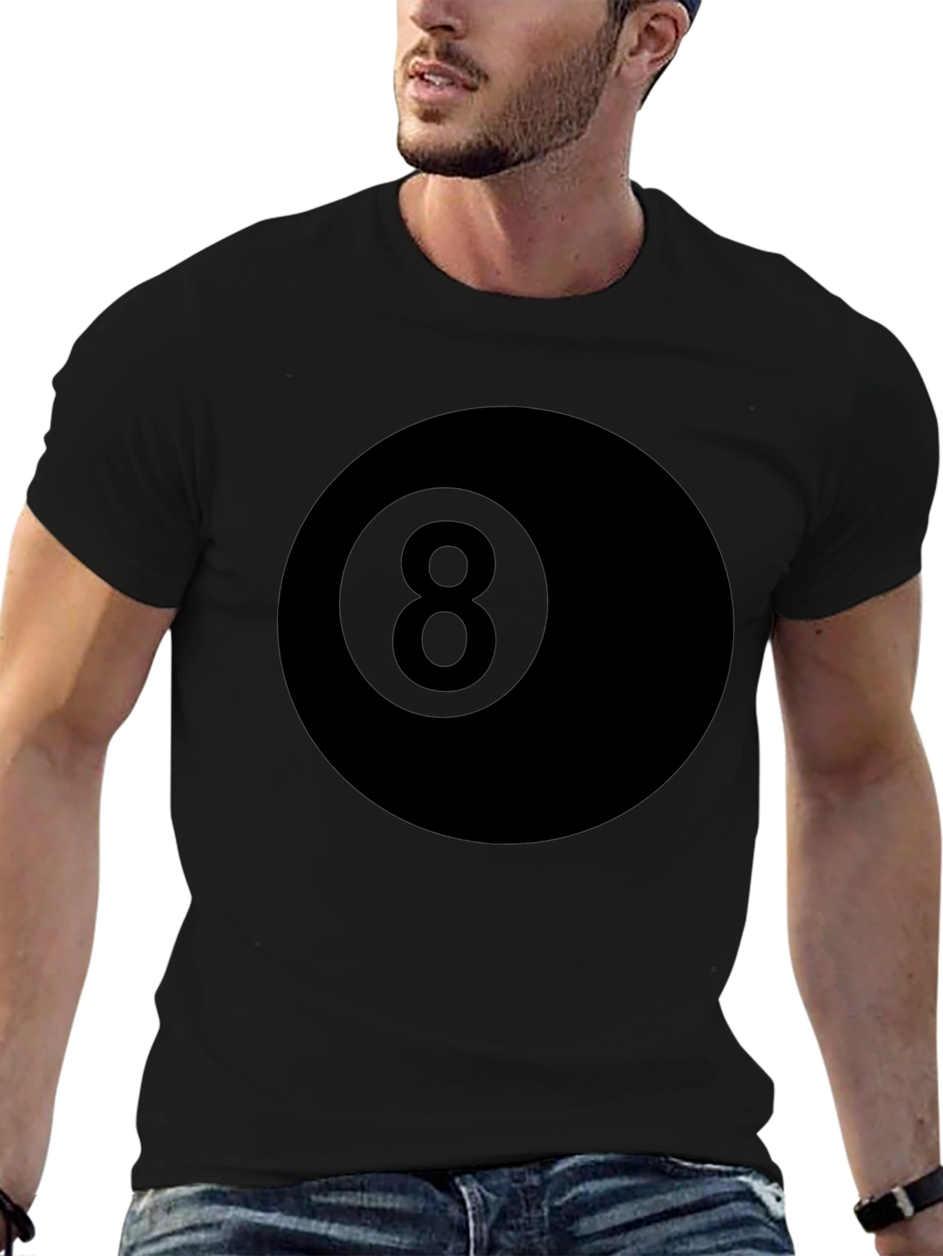 8 Ball Graphic Tee - Classic Black T-Shirt