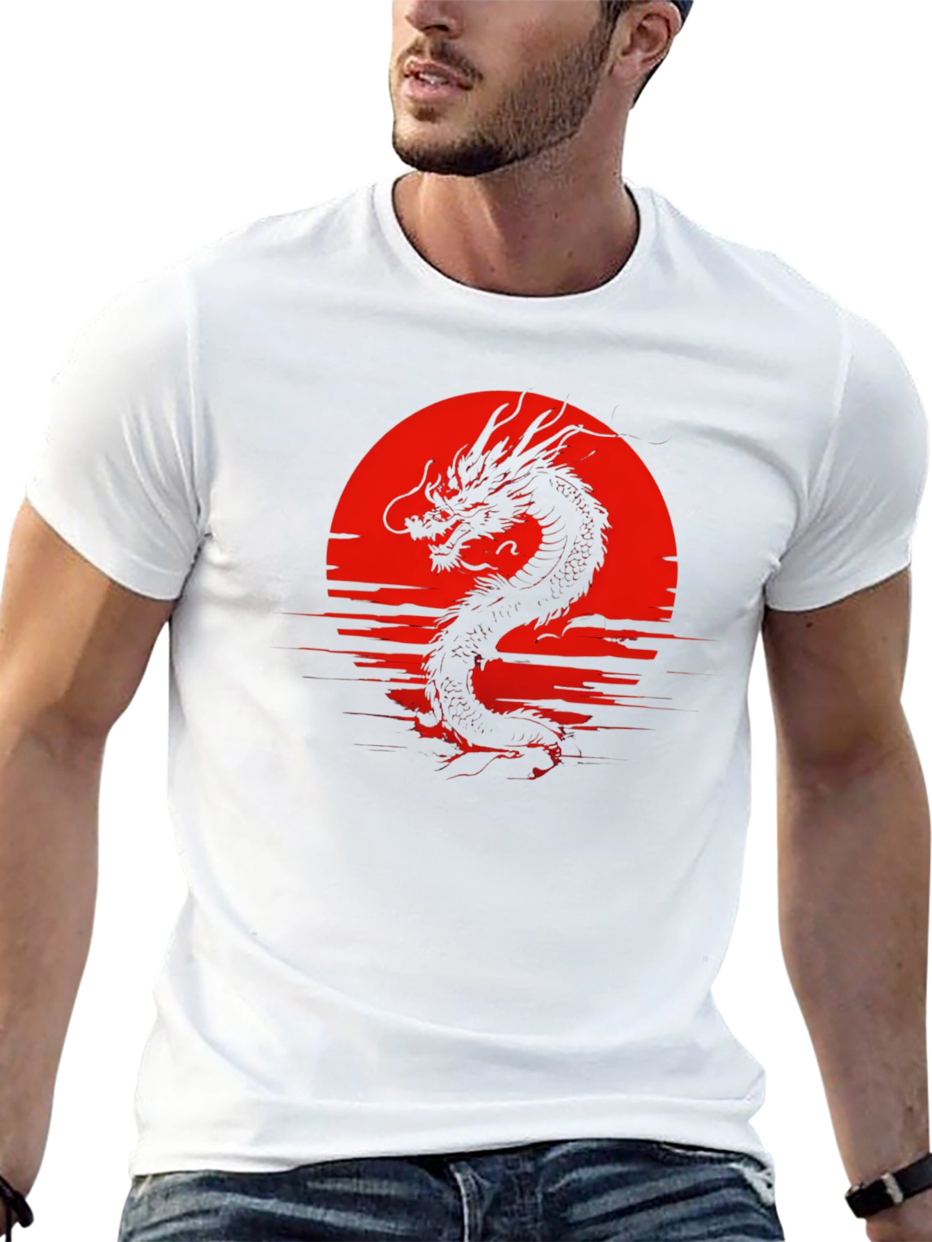 Dragon Silhouette Graphic T-Shirt