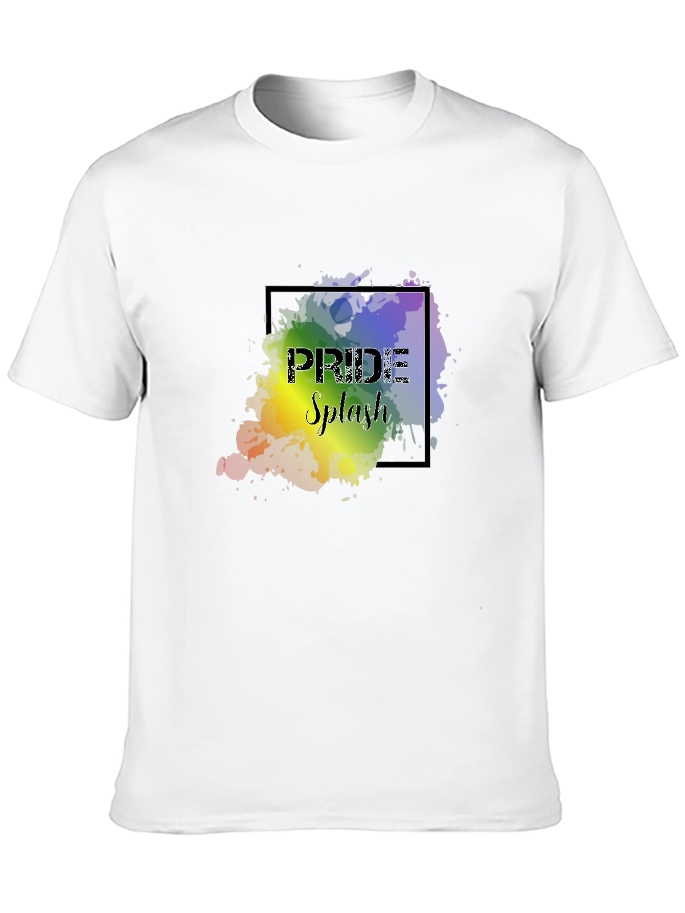 Pride Splash Graphic Black T-Shirt