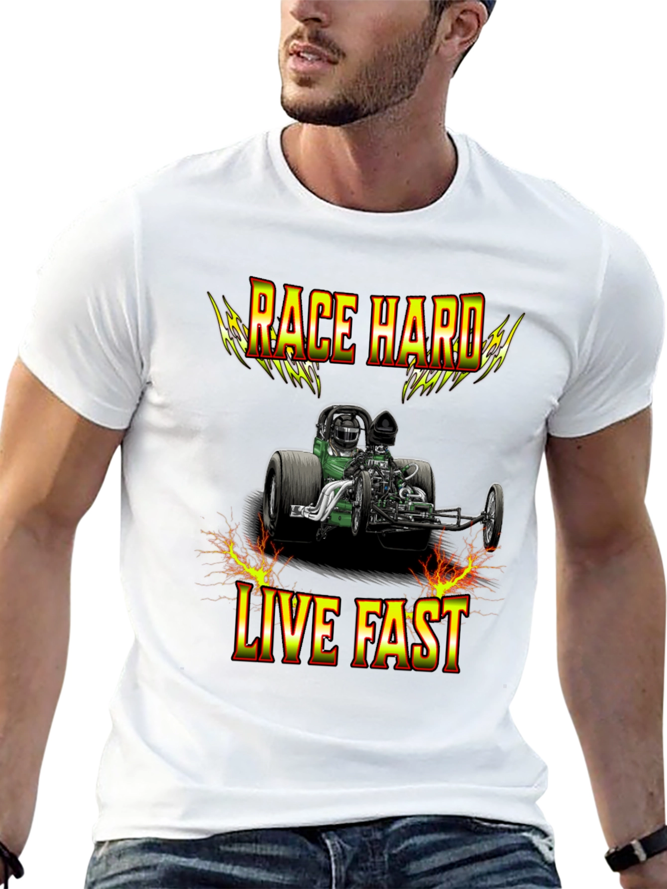 Race Hard Live Fast Graphic T-Shirt