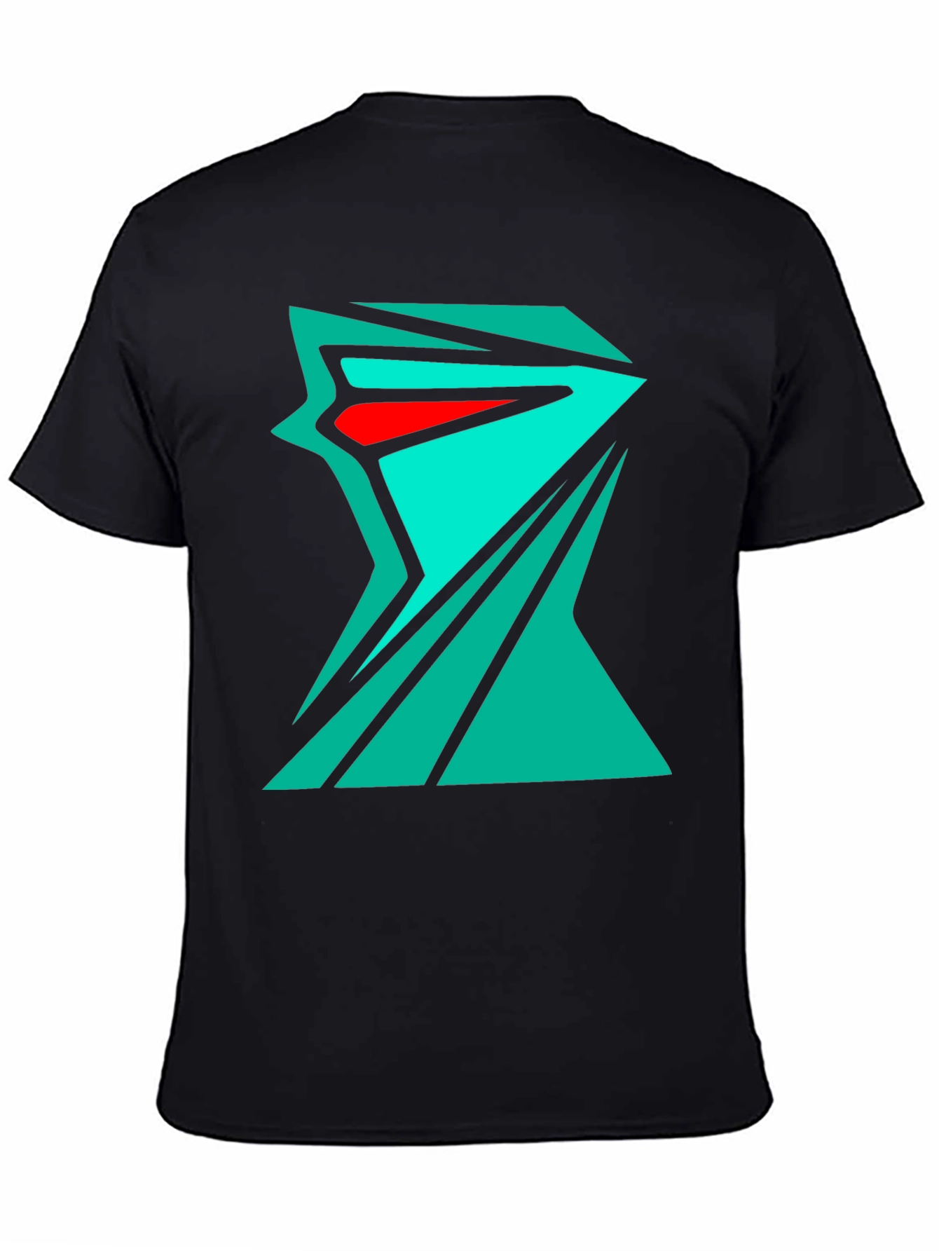 Abstract Geometric Tee - Edgy Streetwear Style