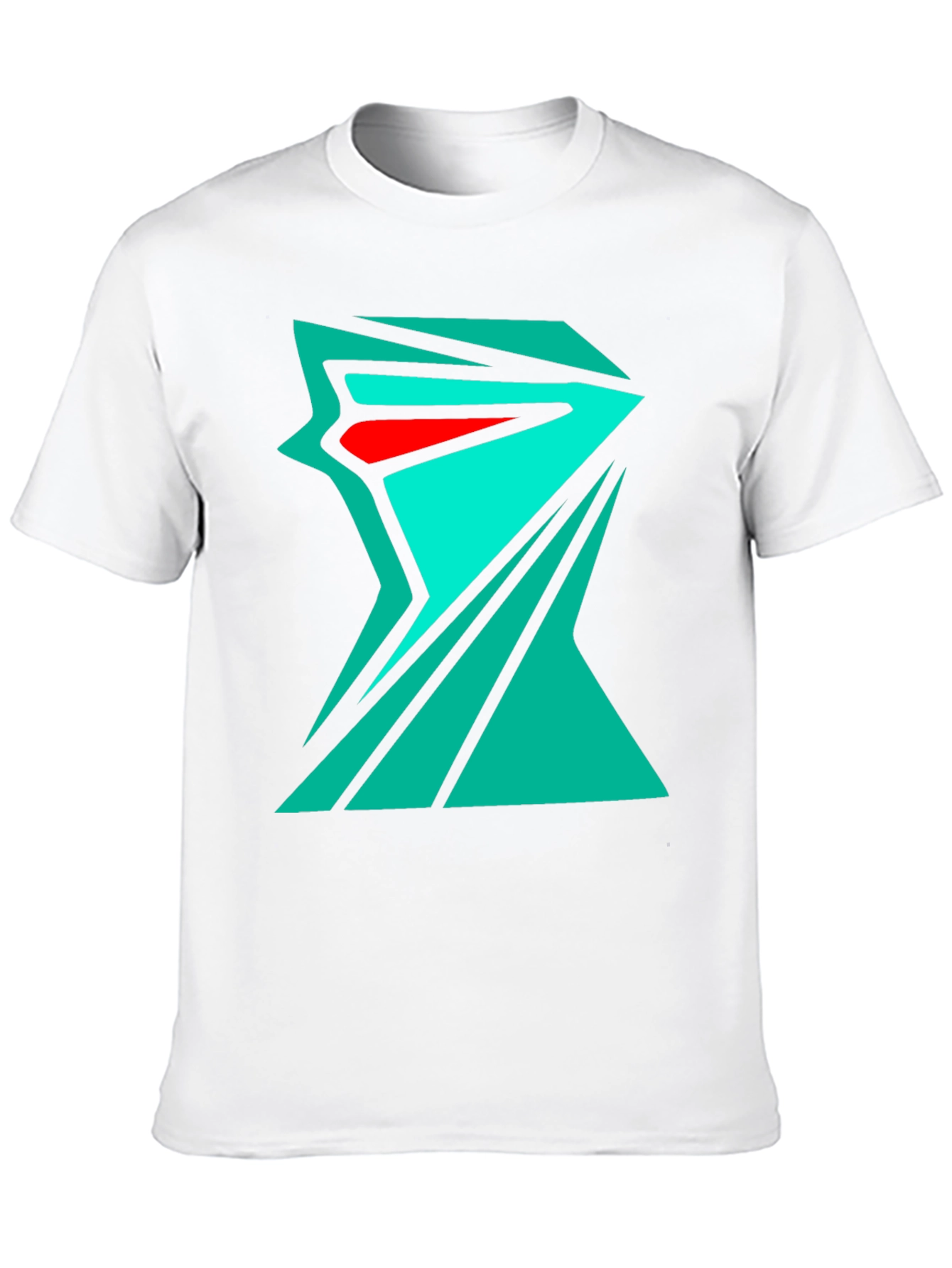Abstract Geometric Tee - Edgy Streetwear Style