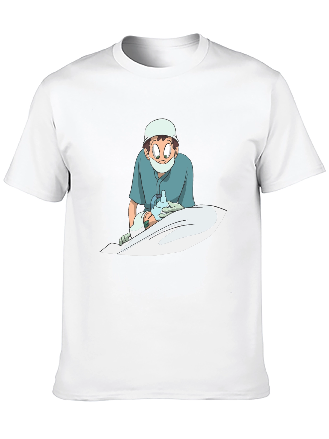 Anime Doctor Graphic Black T-Shirt