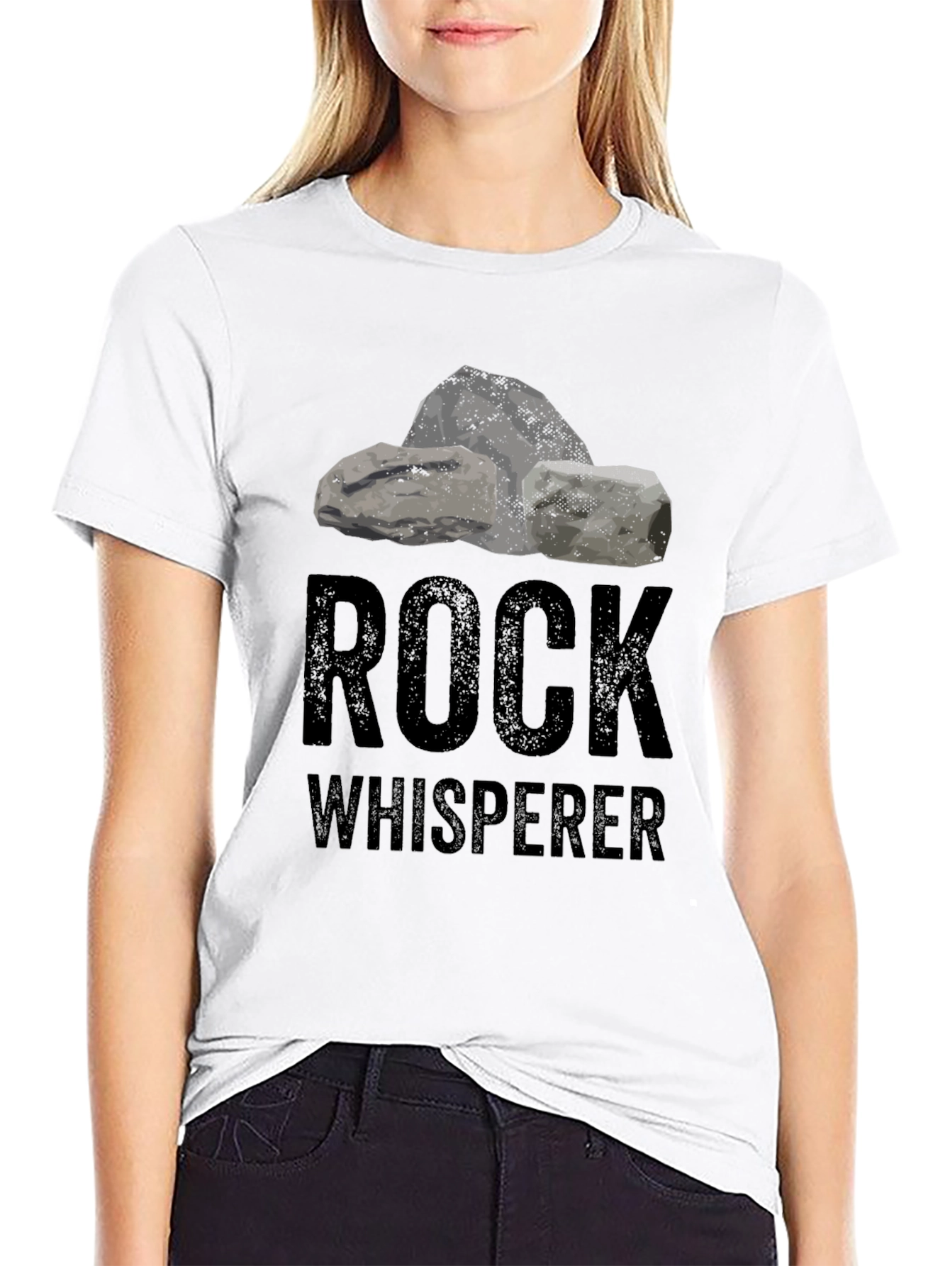 Rock Whisperer Graphic T-Shirt - Black