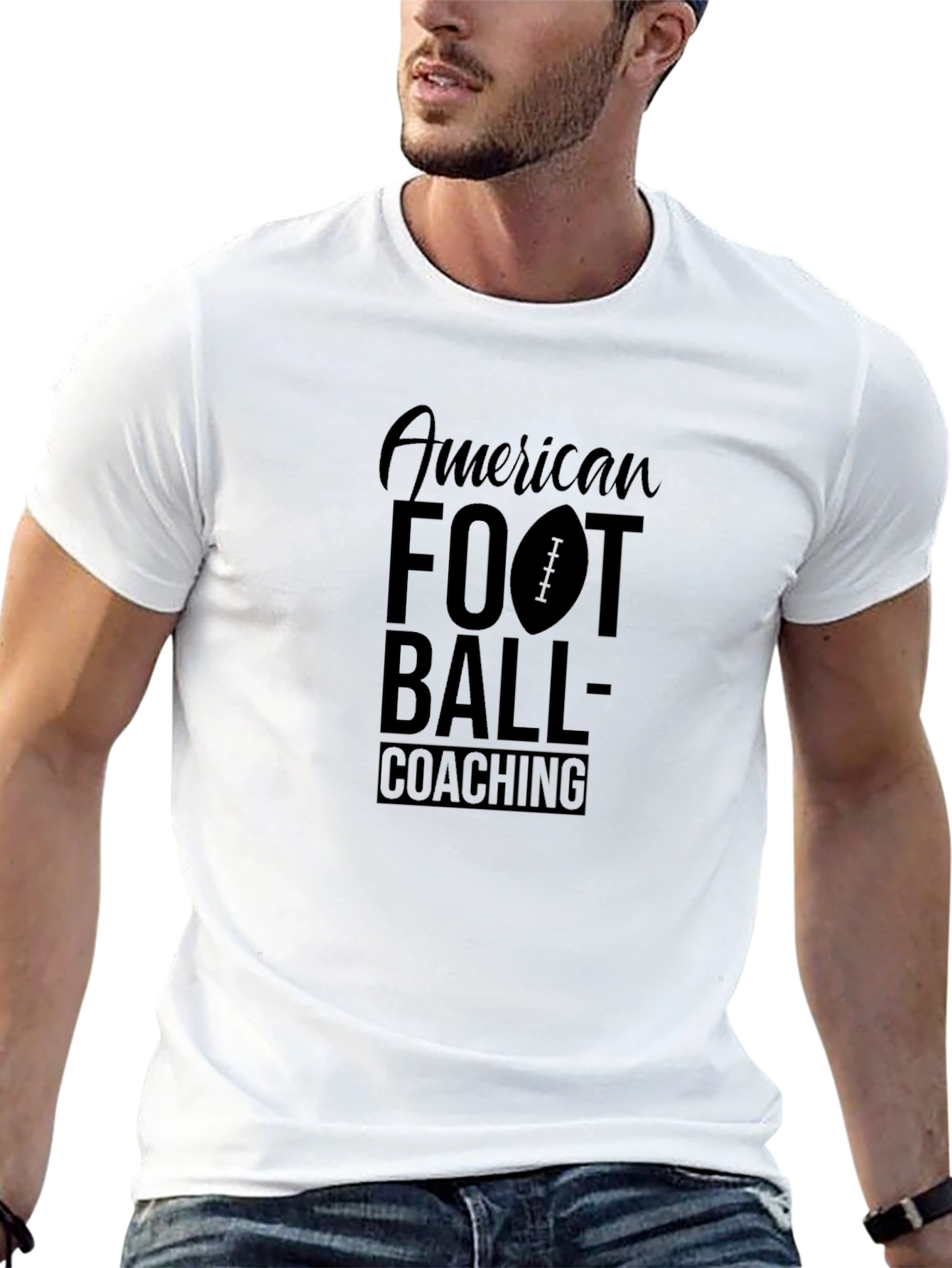 American Football Coaching Graphic T-Shirt