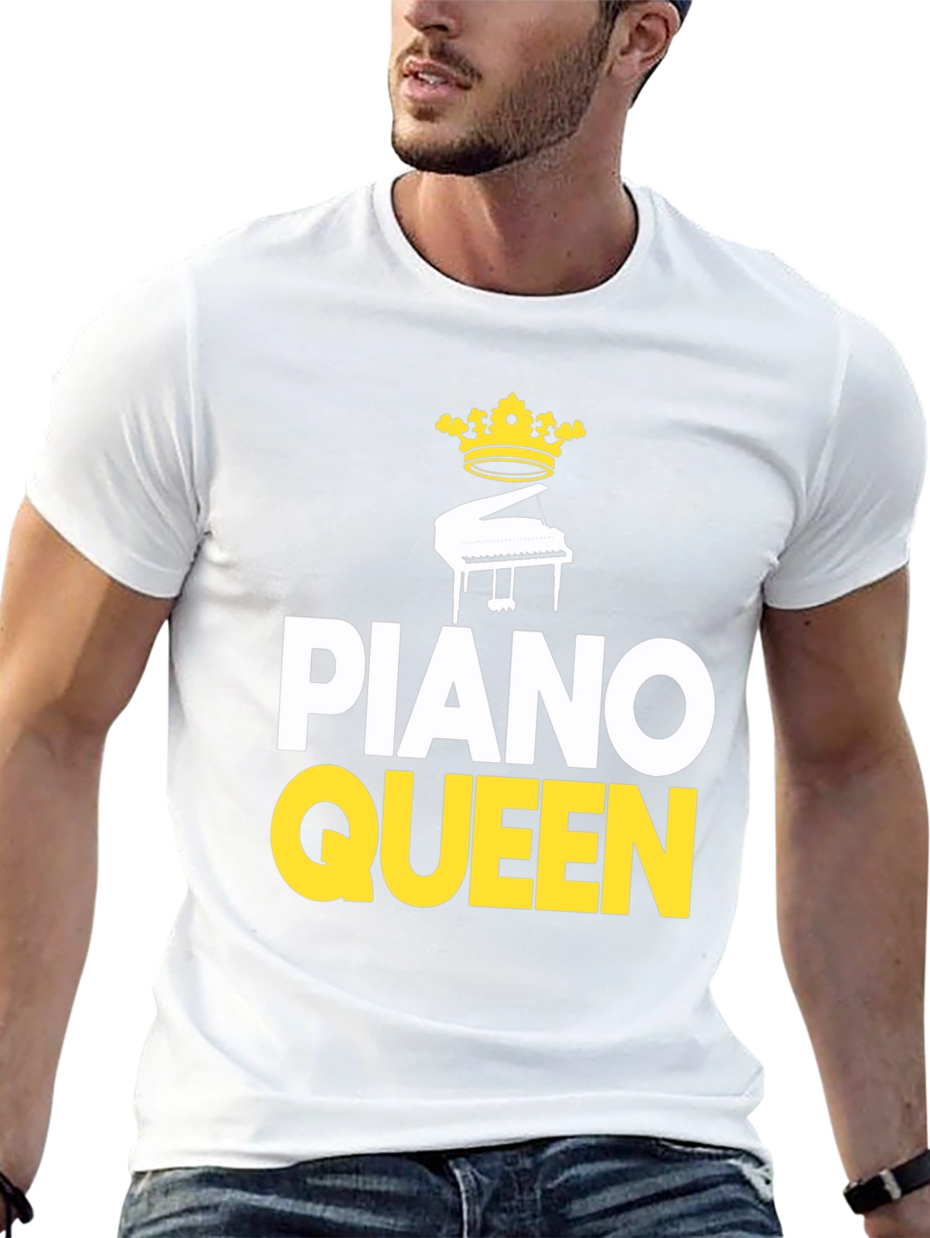 Piano Queen Graphic T-Shirt - Music Lover Tee