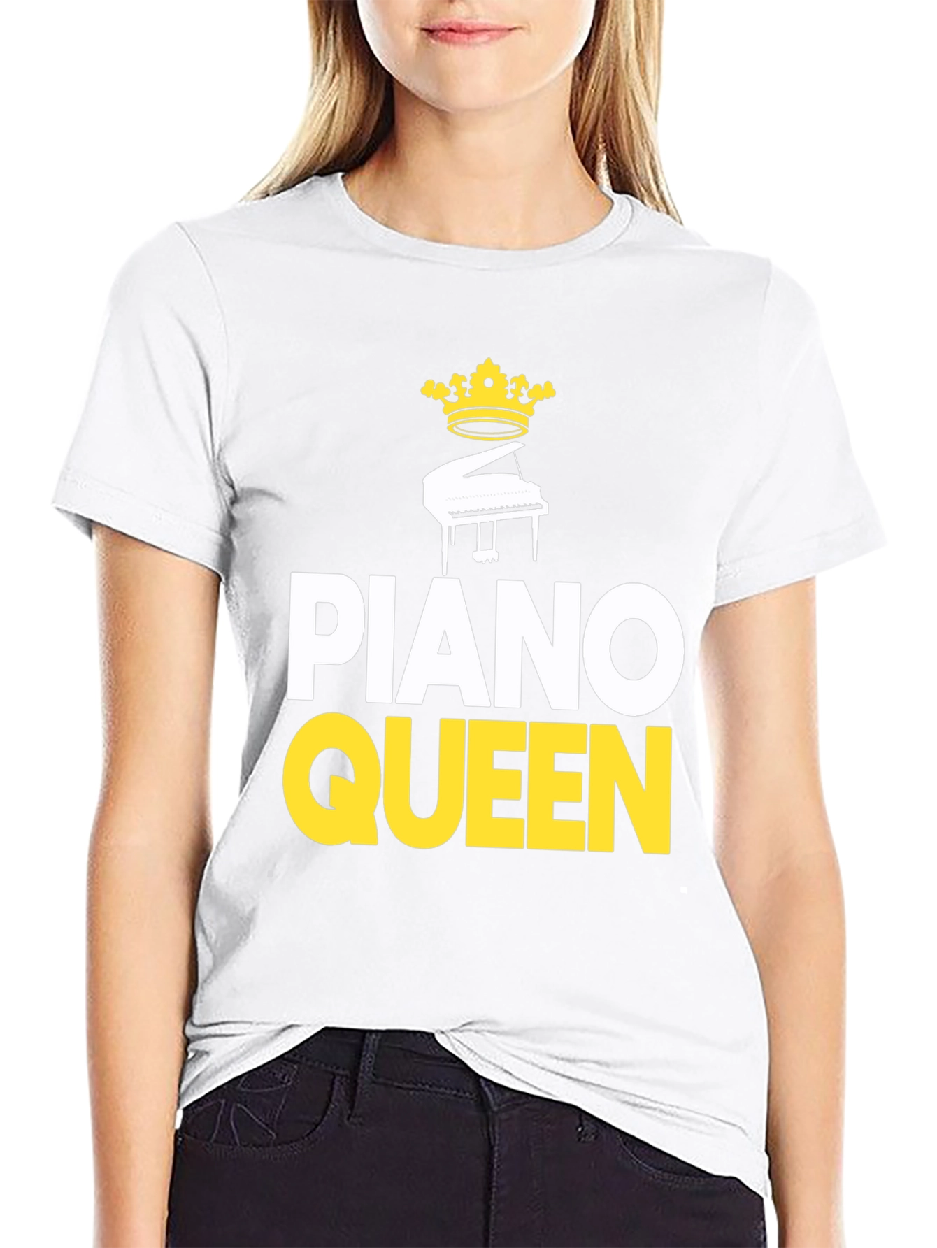 Piano Queen Graphic T-Shirt - Music Lover Tee