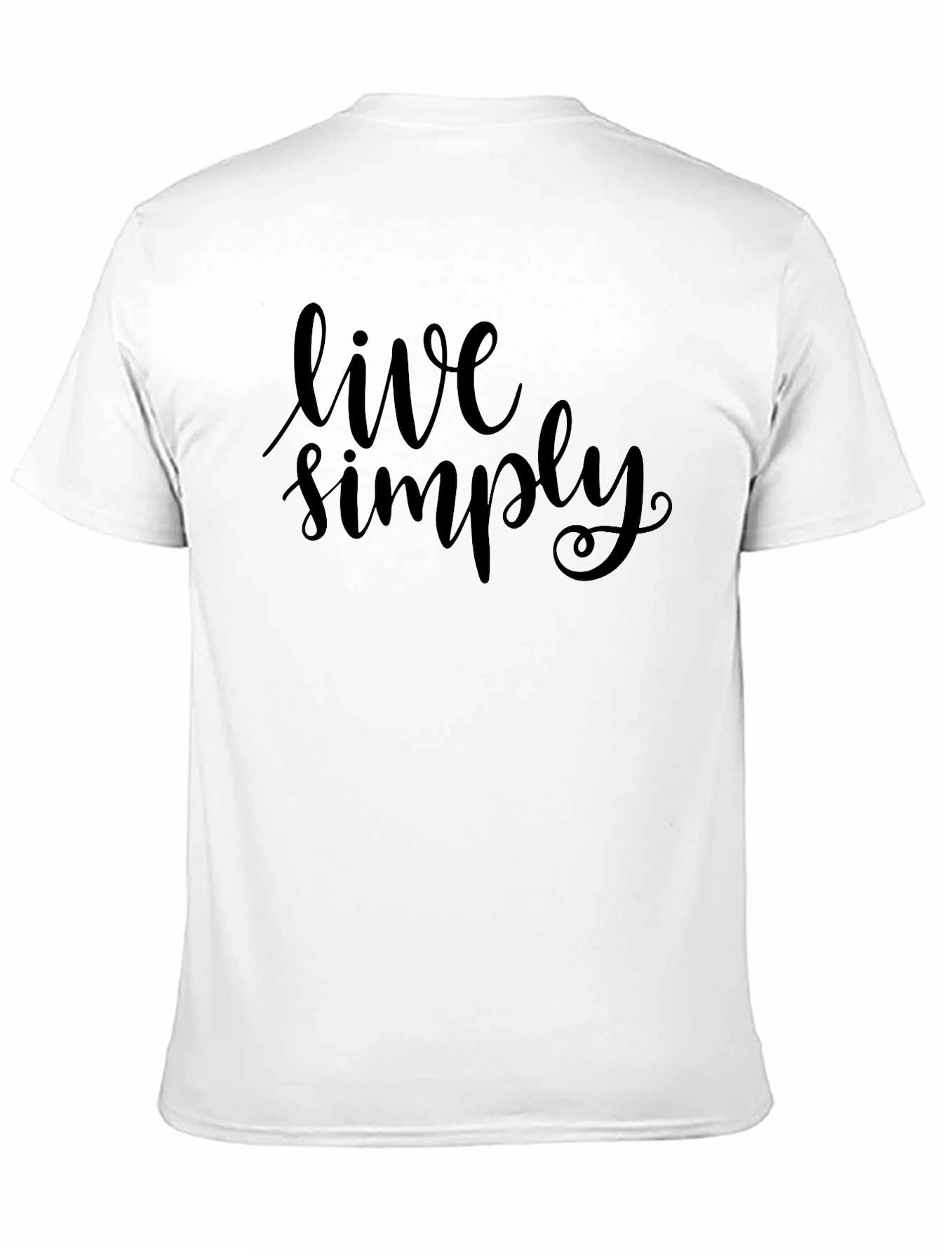 Live Simply Black Tee