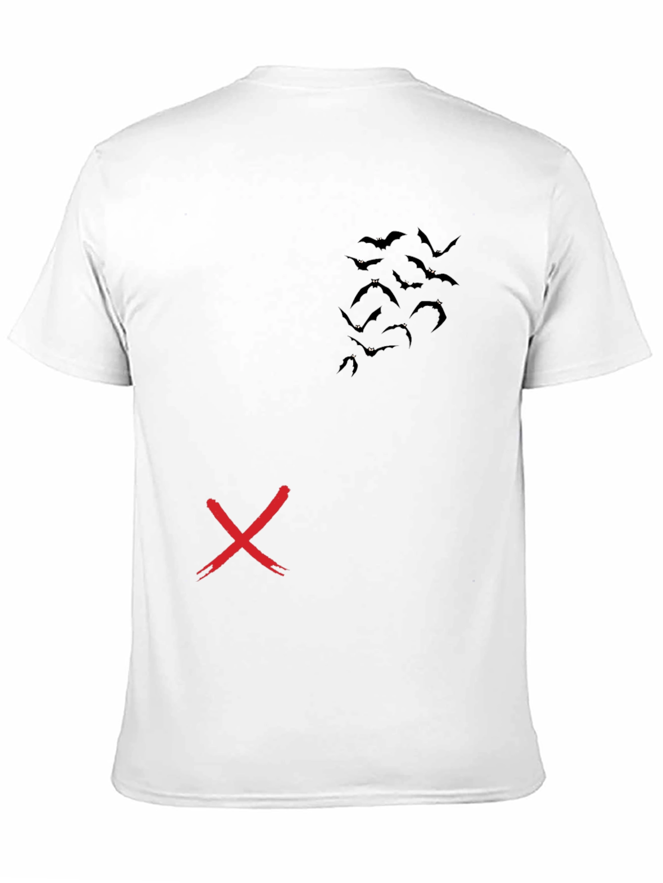 Bat Silhouette Graphic Tee - Mens Black T-Shirt