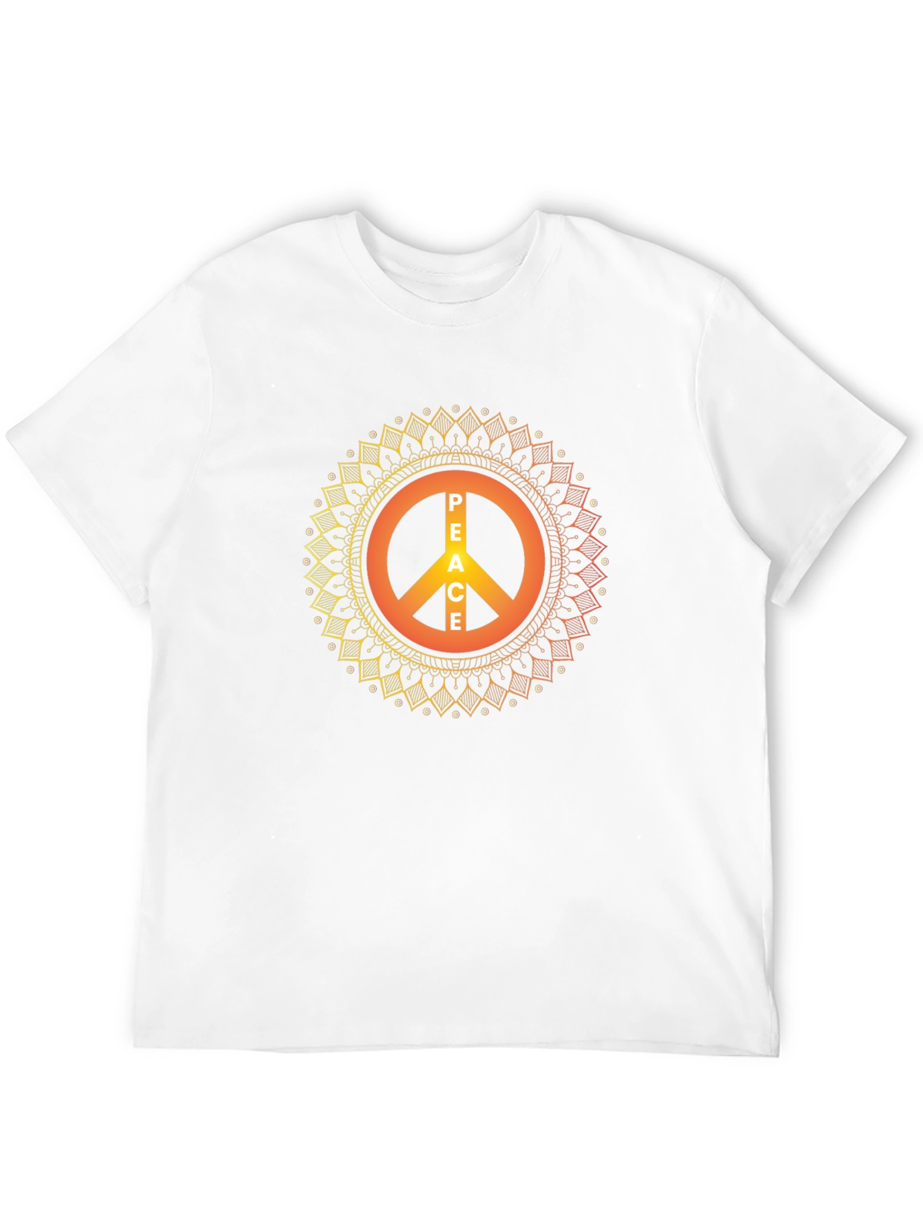 Peace Sign Mandala Graphic T-Shirt