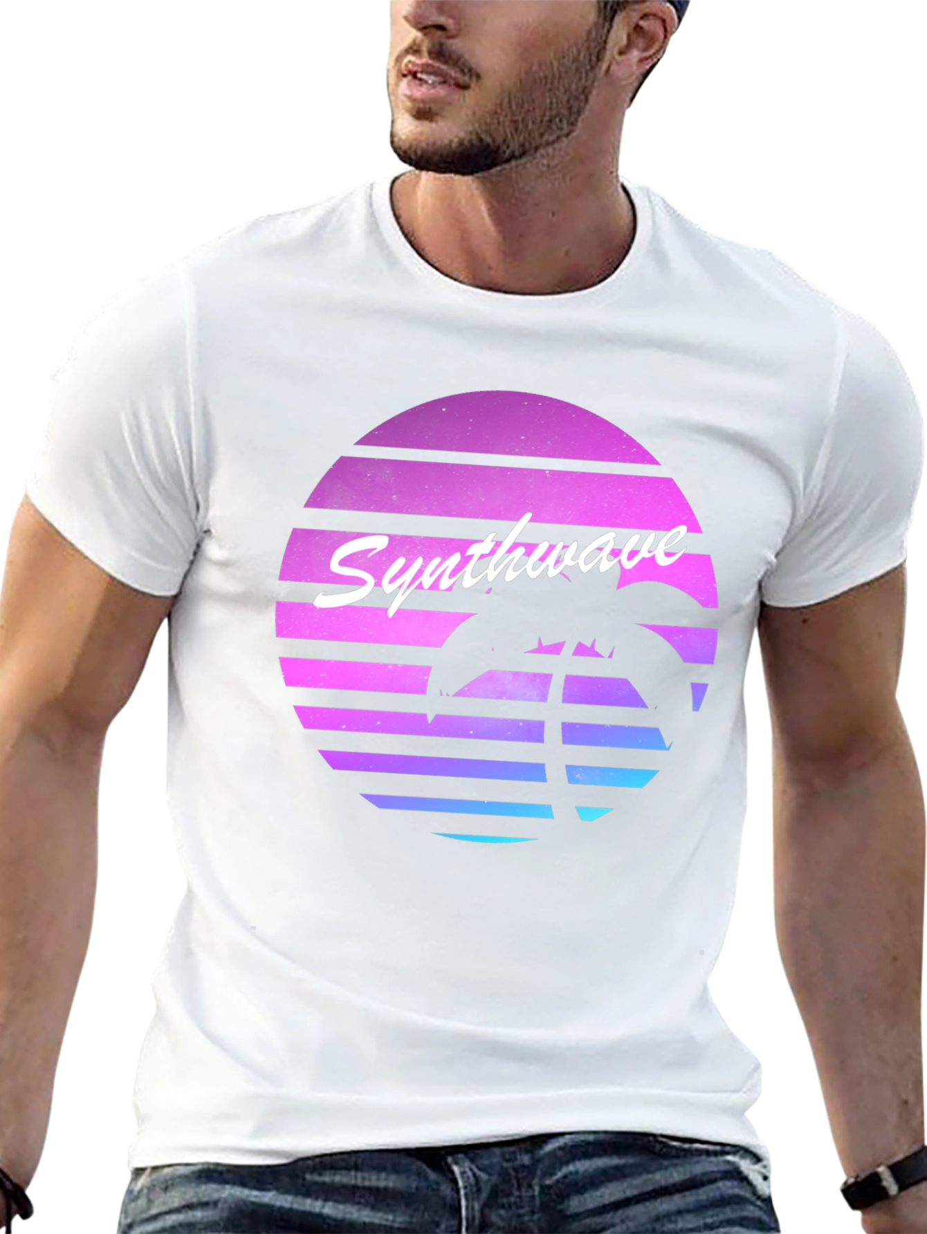 Synthwave Retro Palm Tree T-Shirt
