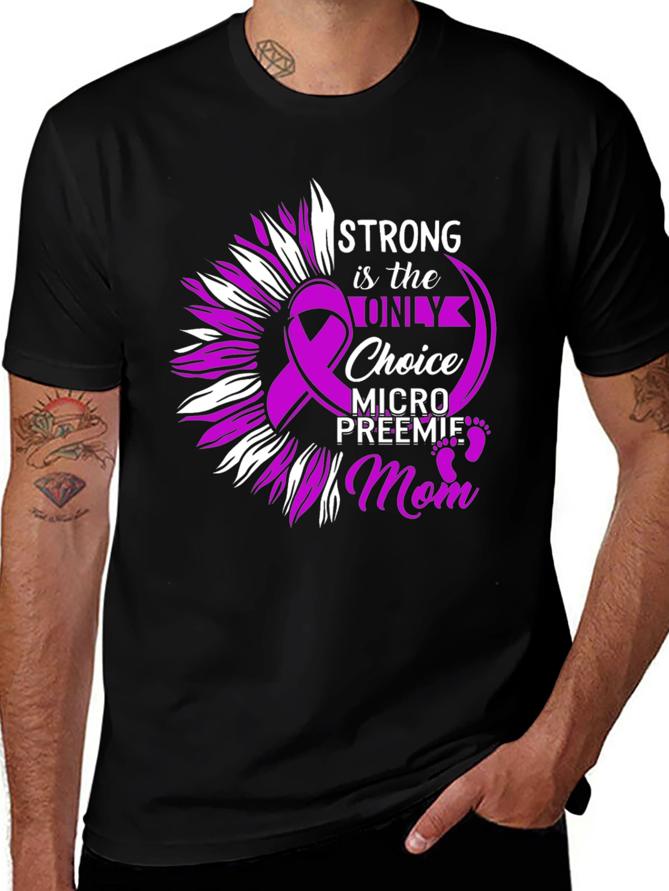 Strong Mom T-Shirt: Preemie Awareness