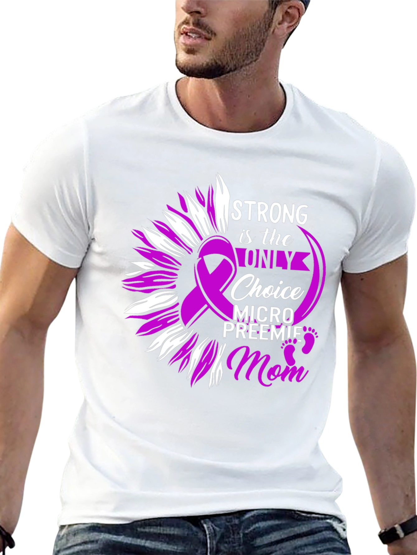 Strong Mom T-Shirt: Preemie Awareness