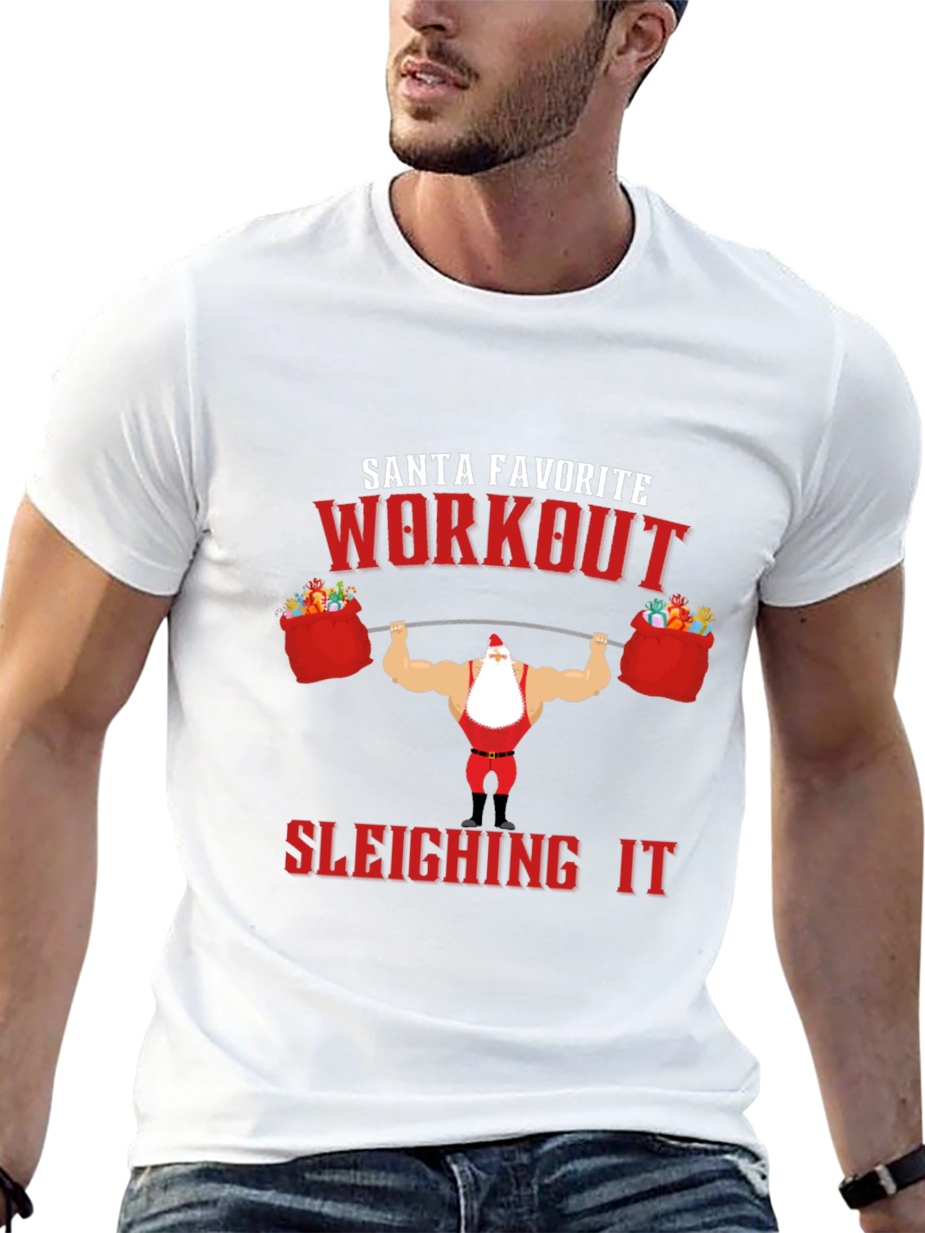 Santas Favorite Workout T-Shirt