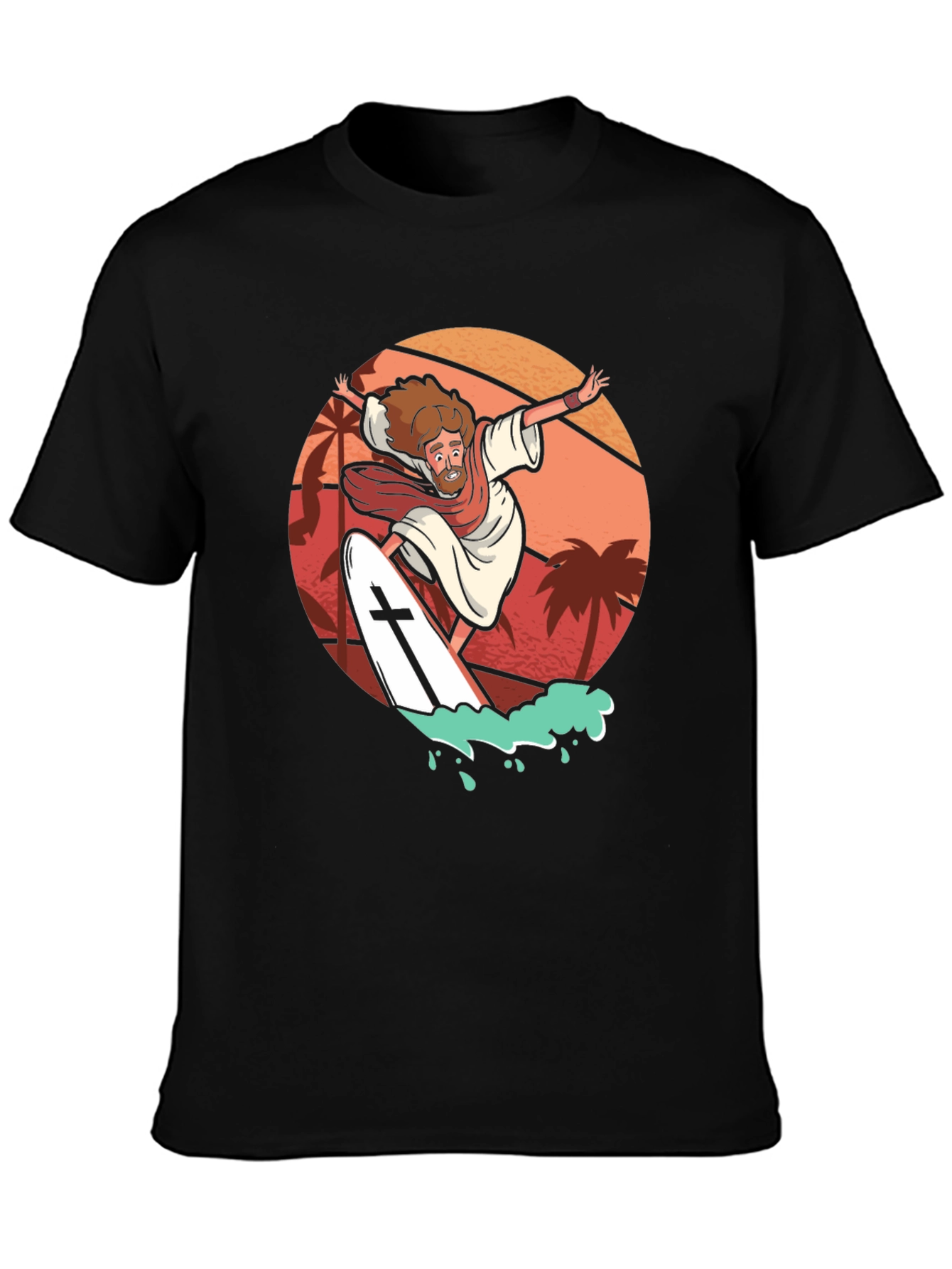 Surfing Jesus T-Shirt: Faith & Fun