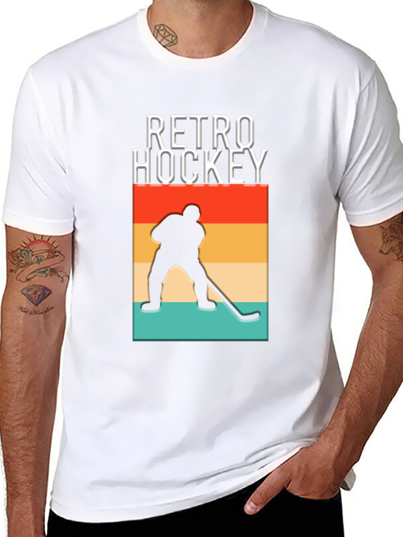 Retro Hockey Graphic T-Shirt - Stylish and Comfortable