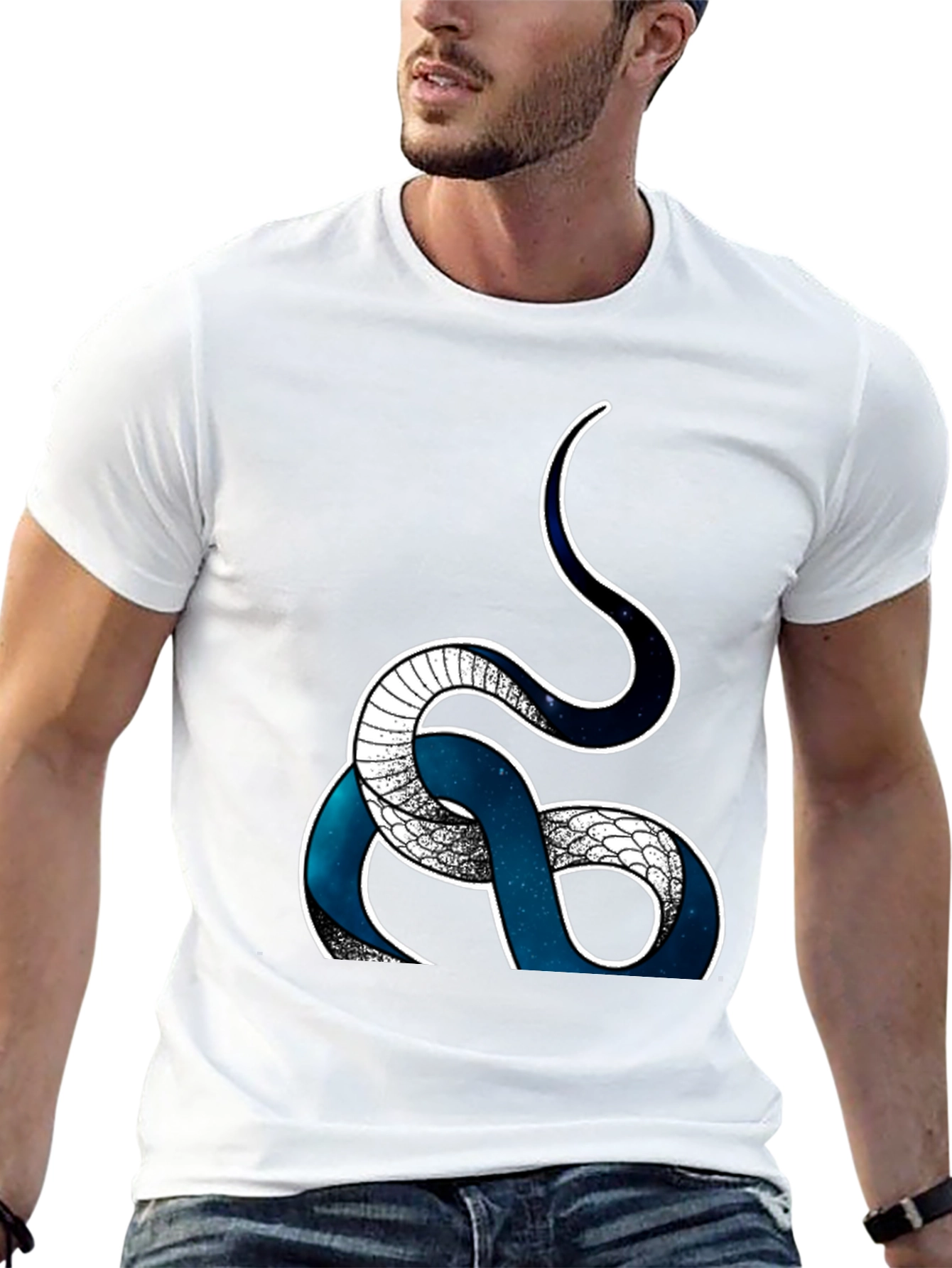 Serpent T-Shirt - Galaxy Snake Graphic Tee