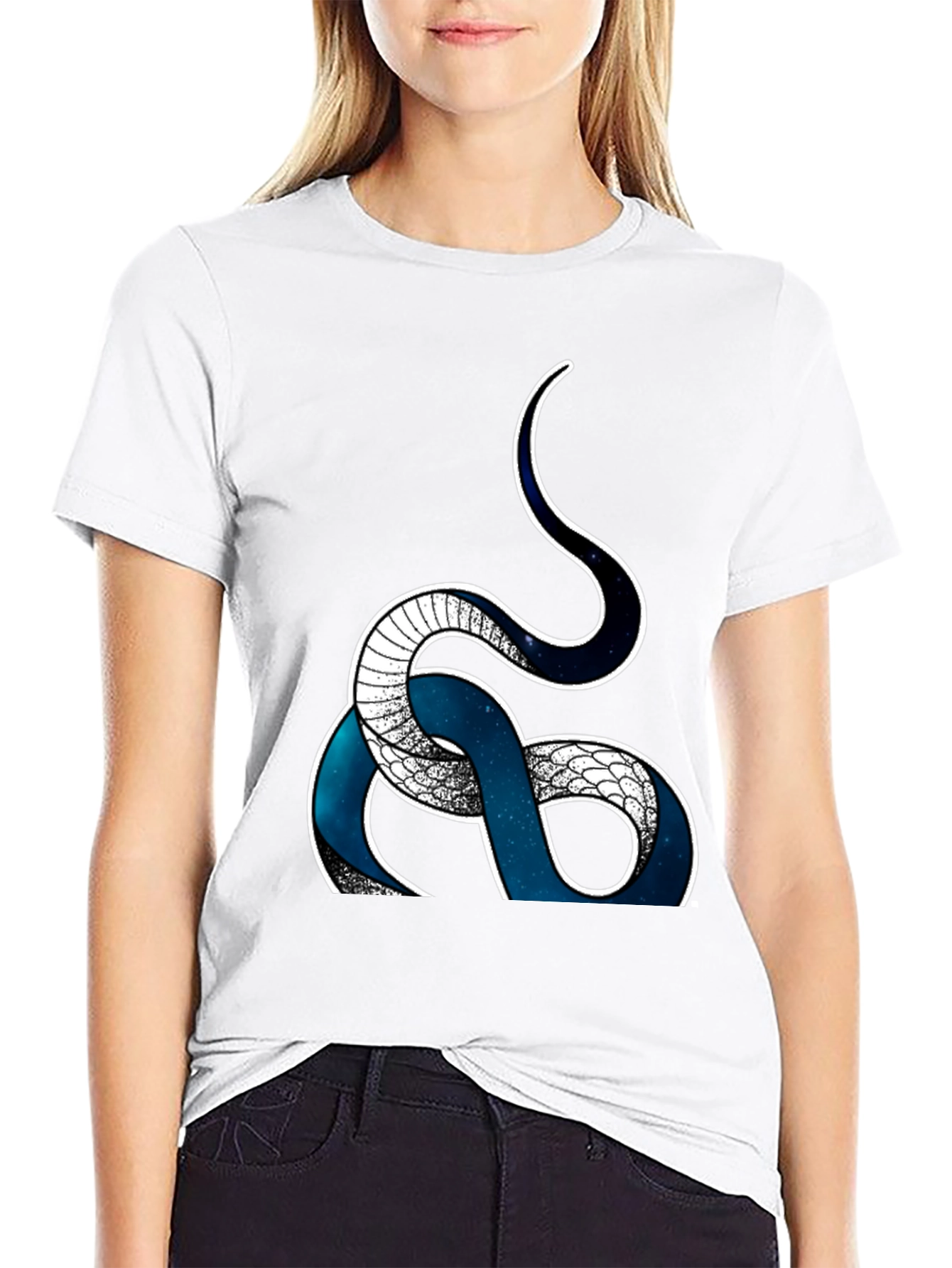 Serpent T-Shirt - Galaxy Snake Graphic Tee