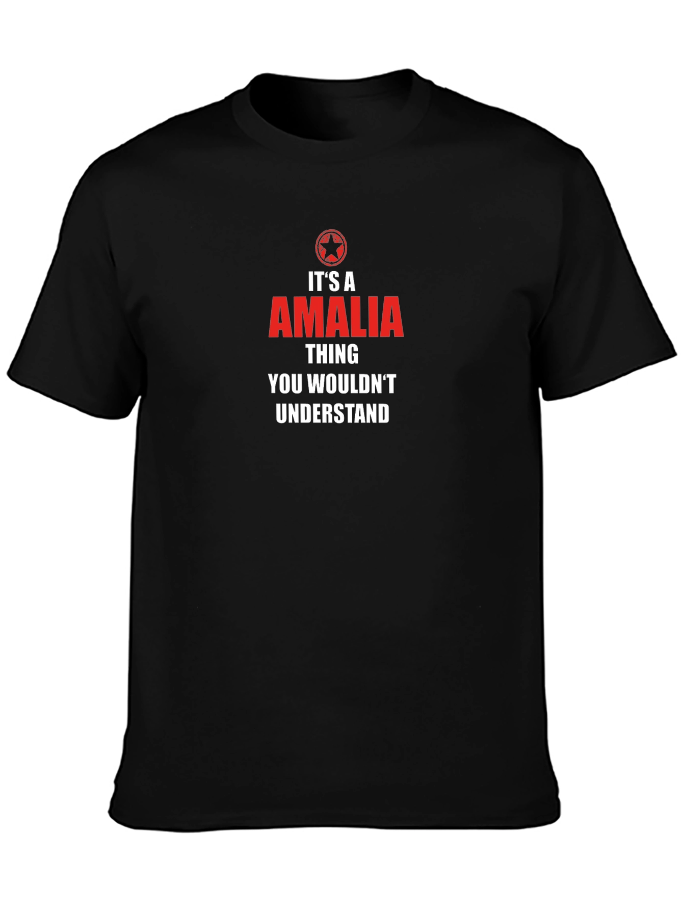 Its An Amalia Thing T-Shirt - Black