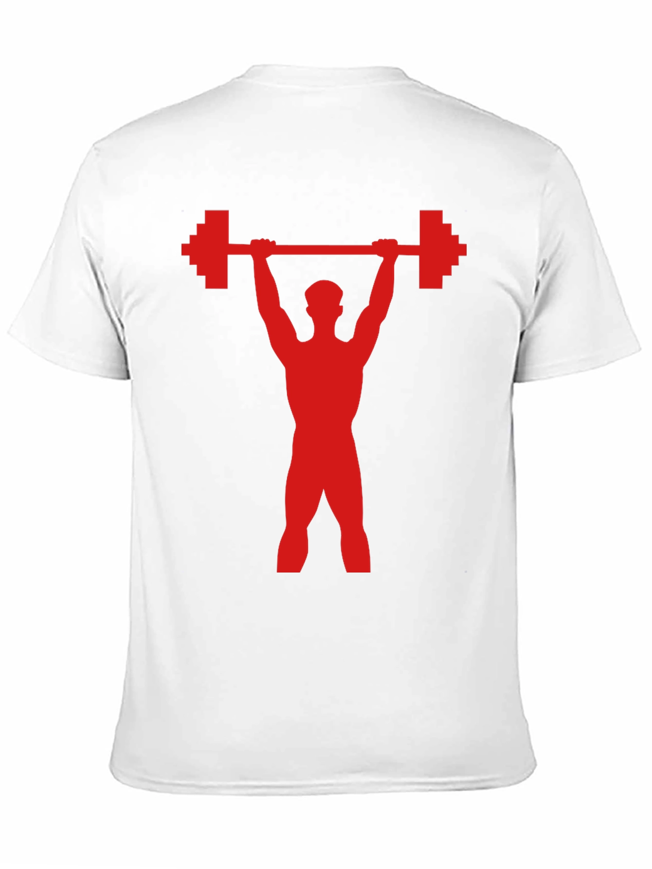 Weightlifter Graphic Tee - Pixel Powerlift Design