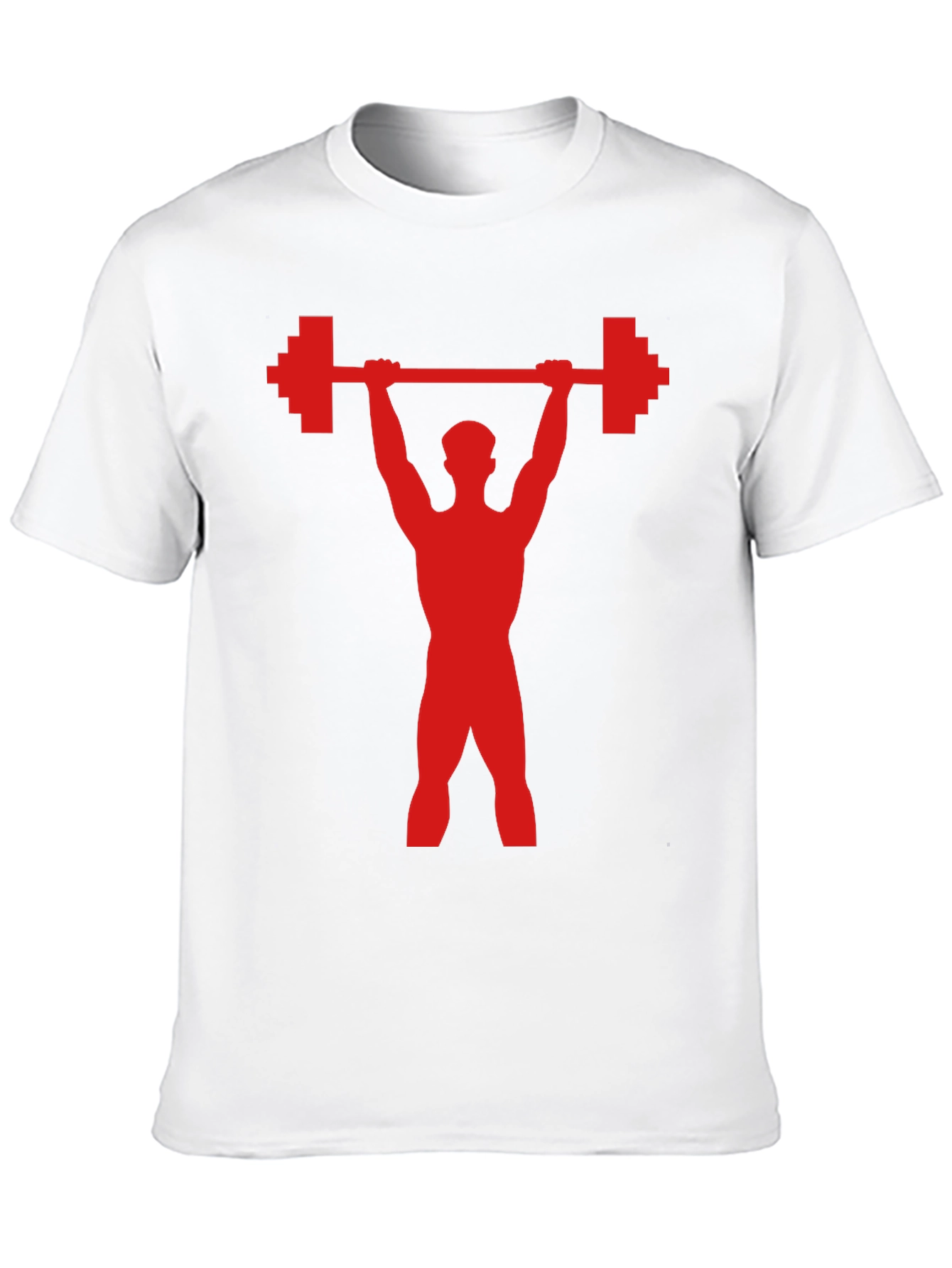 Weightlifter Graphic Tee - Pixel Powerlift Design