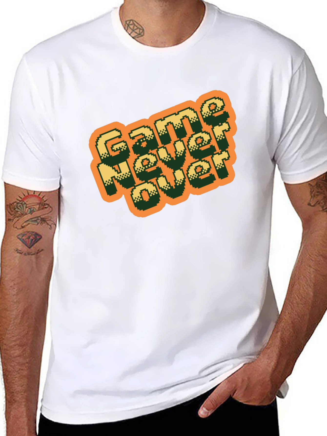 Game Never Over Retro Pixel Tee
