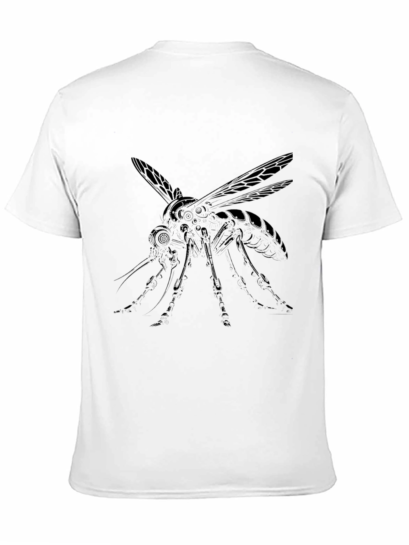Black Mosquito Graphic Tee for Men