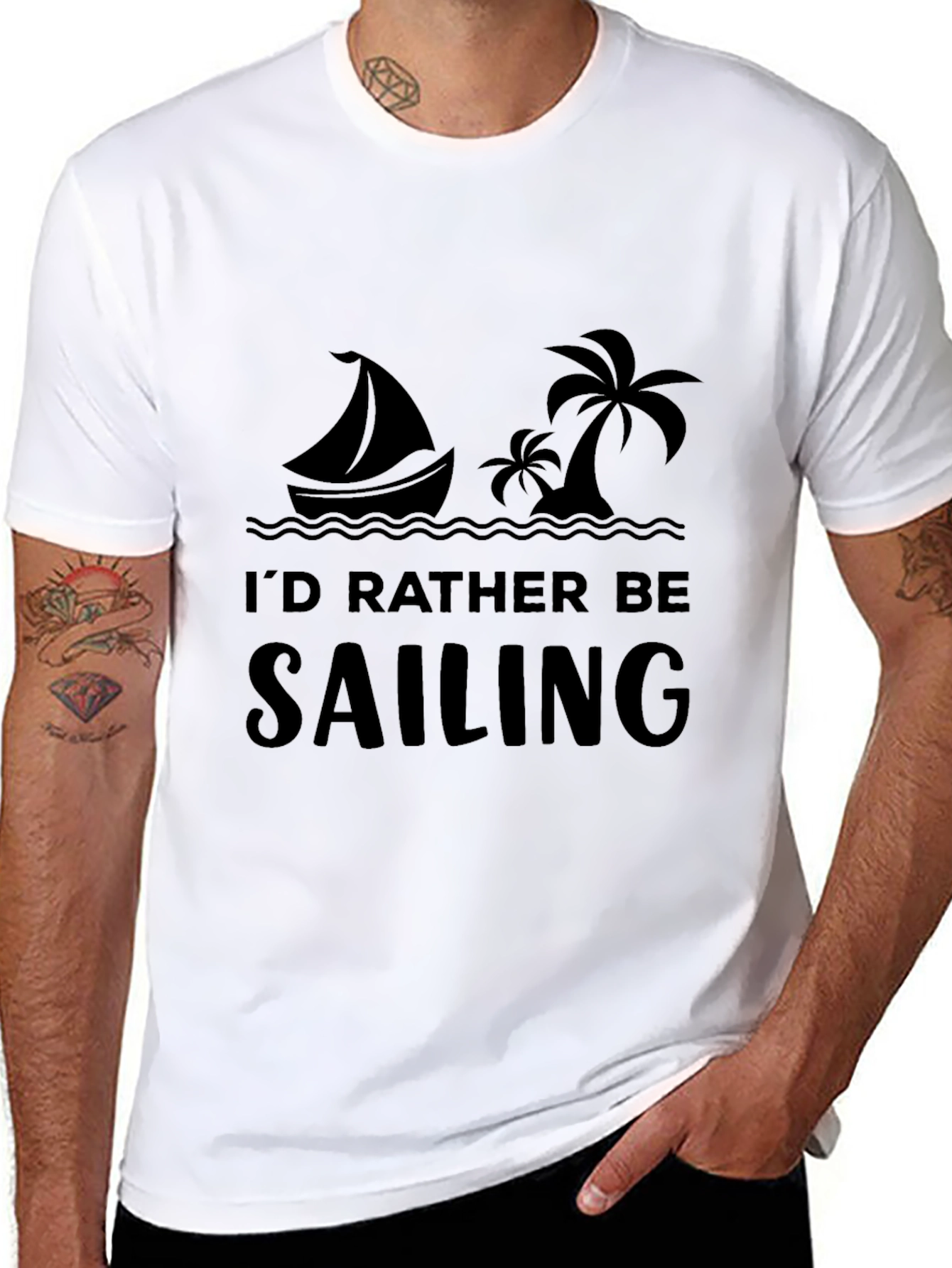 Sailing Graphic Tee - Id Rather Be Sailing