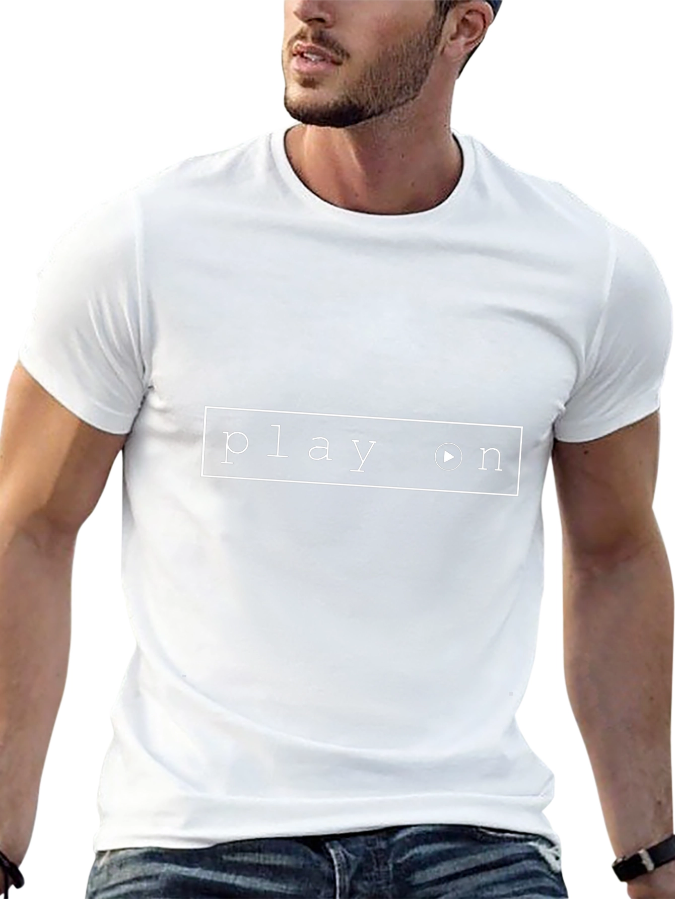 Play On Graphic Tee - Modern Black T-Shirt