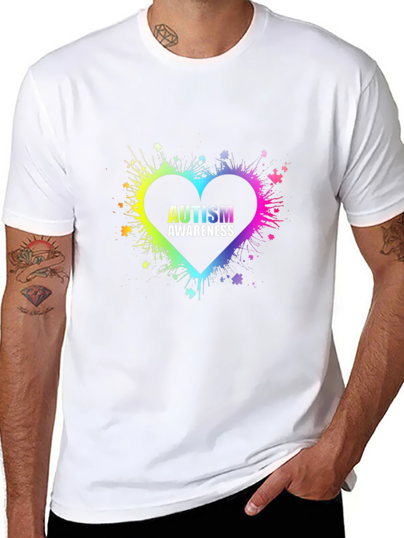 Autism Awareness Heart T-Shirt