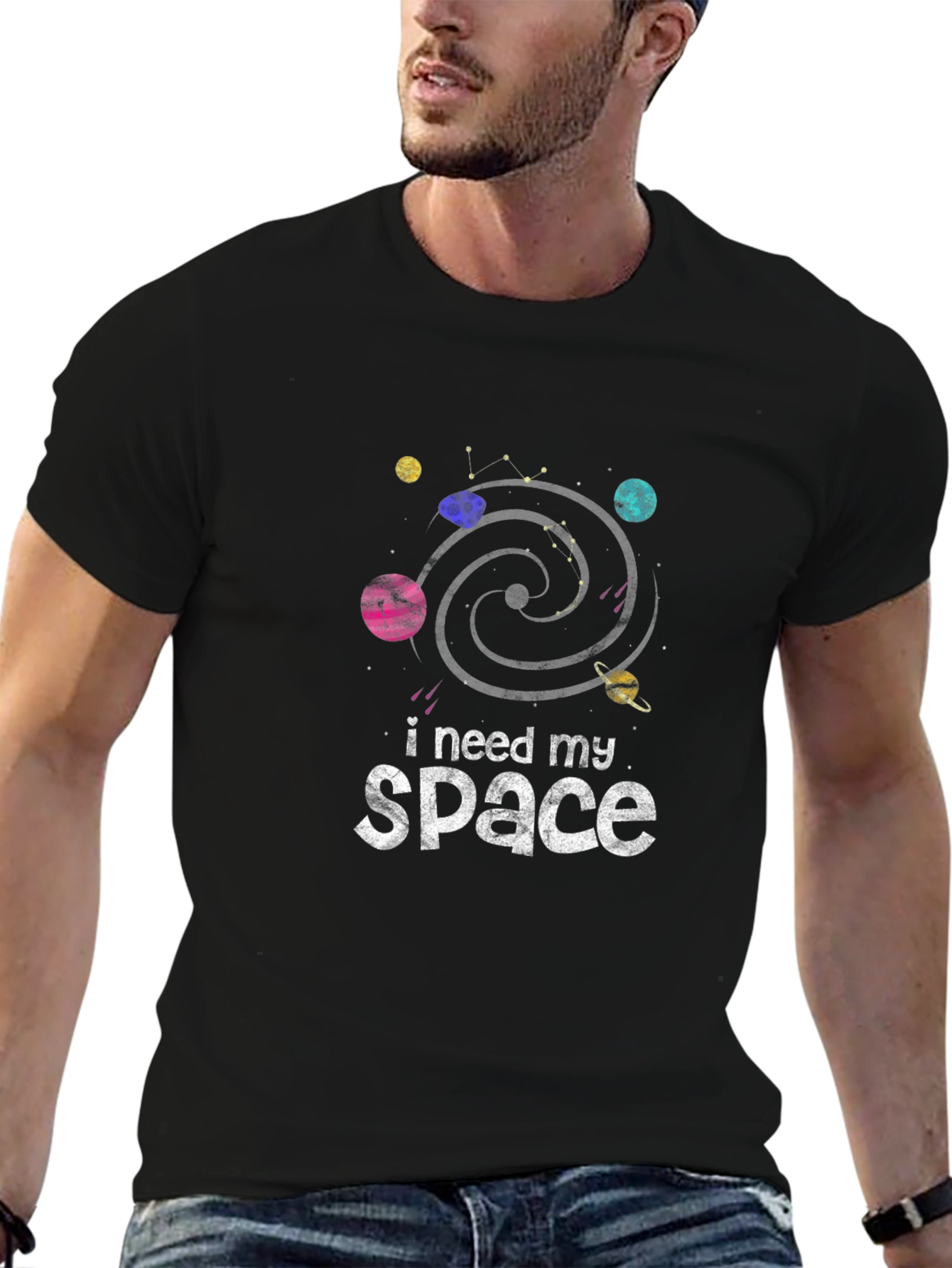 I Need My Space T-Shirt - Galaxy Planet Design