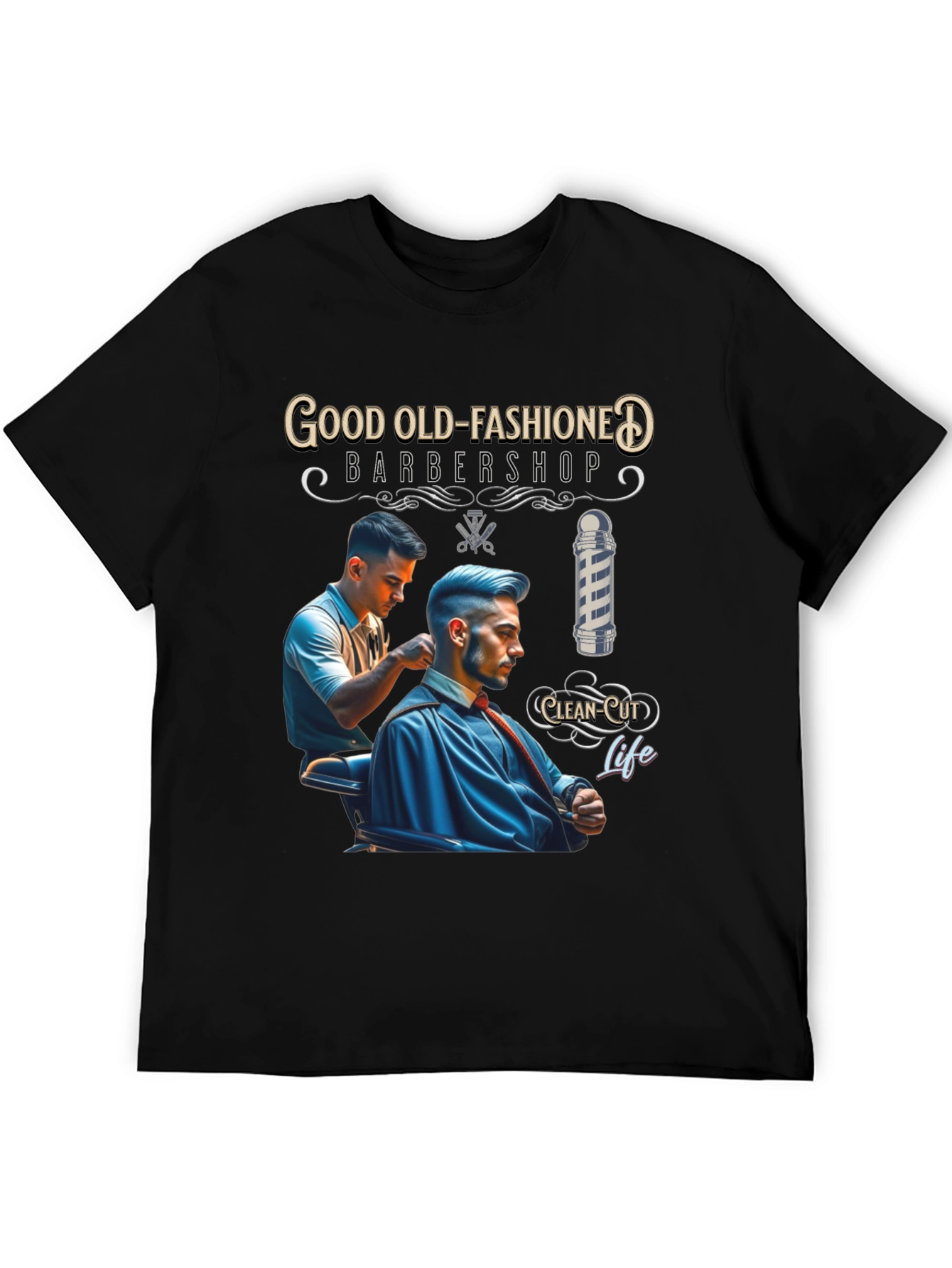 Good Old-Fashioned Barbershop Graphic Tee