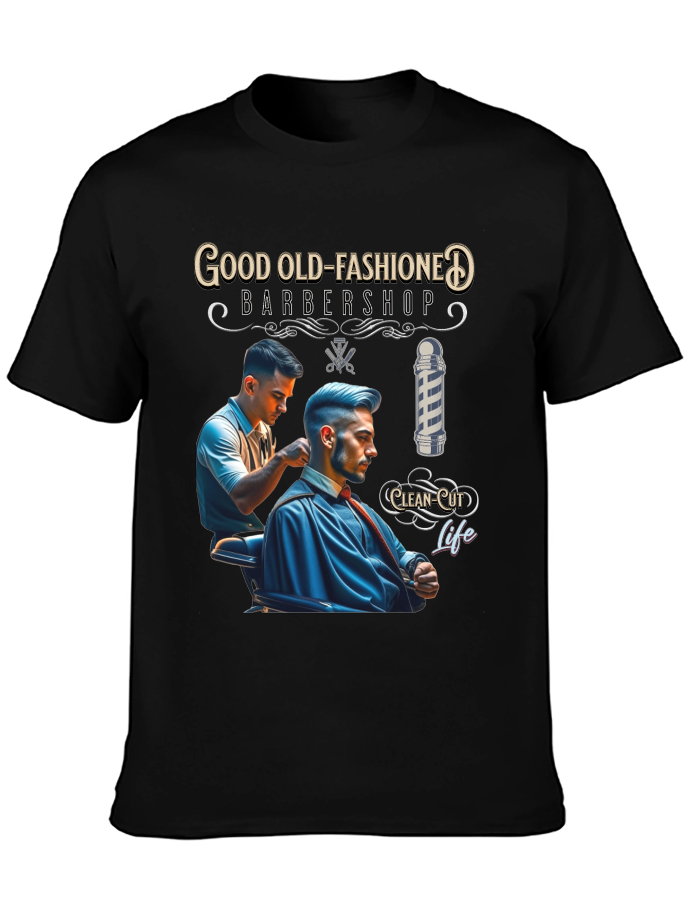 Good Old-Fashioned Barbershop Graphic Tee