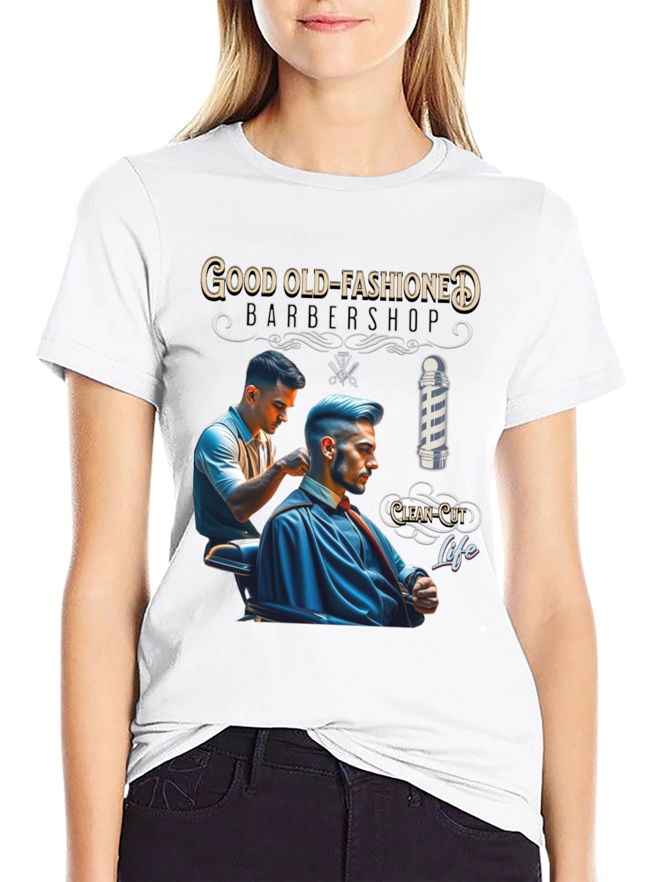 Good Old-Fashioned Barbershop Graphic Tee