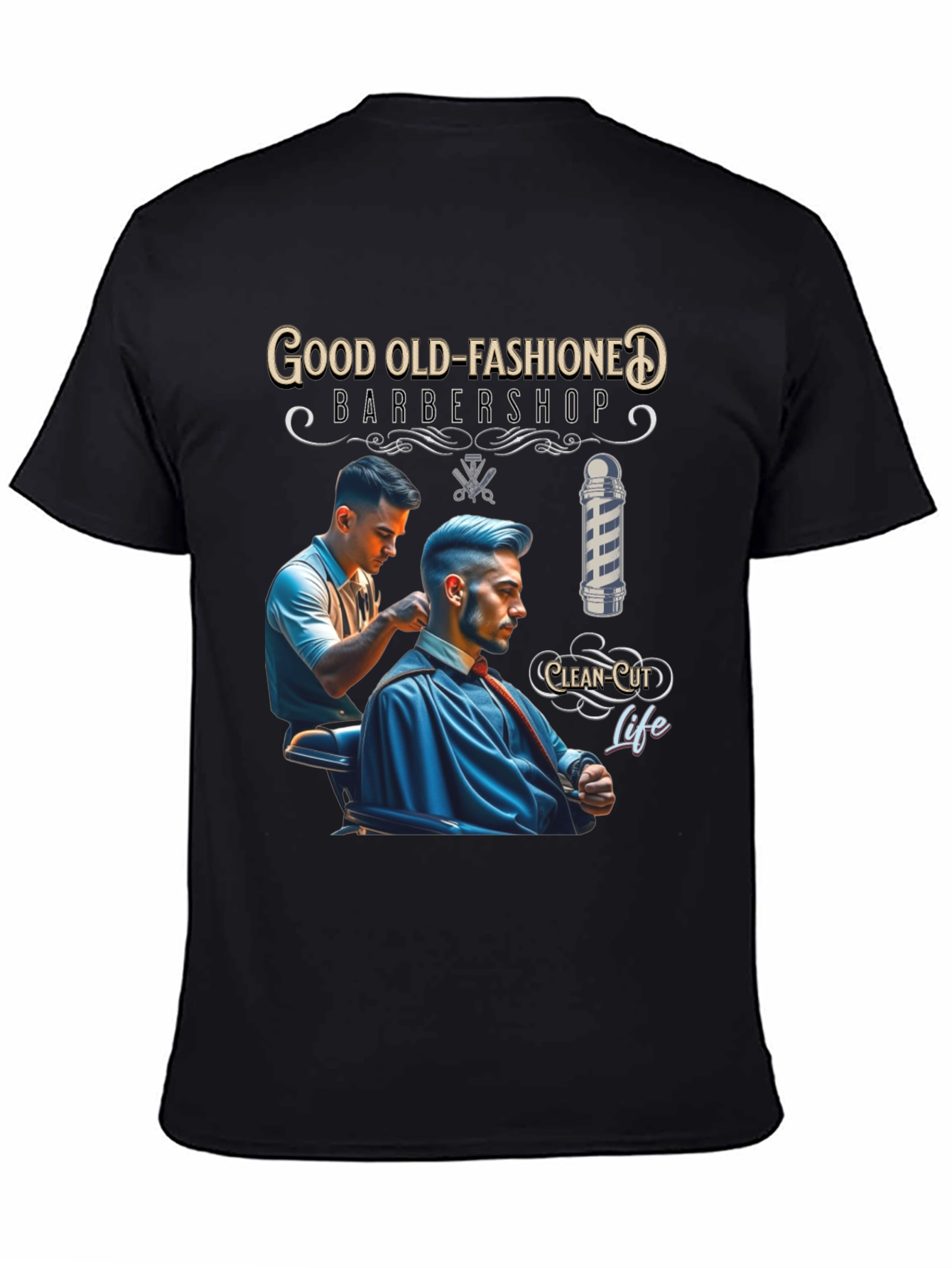 Good Old-Fashioned Barbershop Graphic Tee