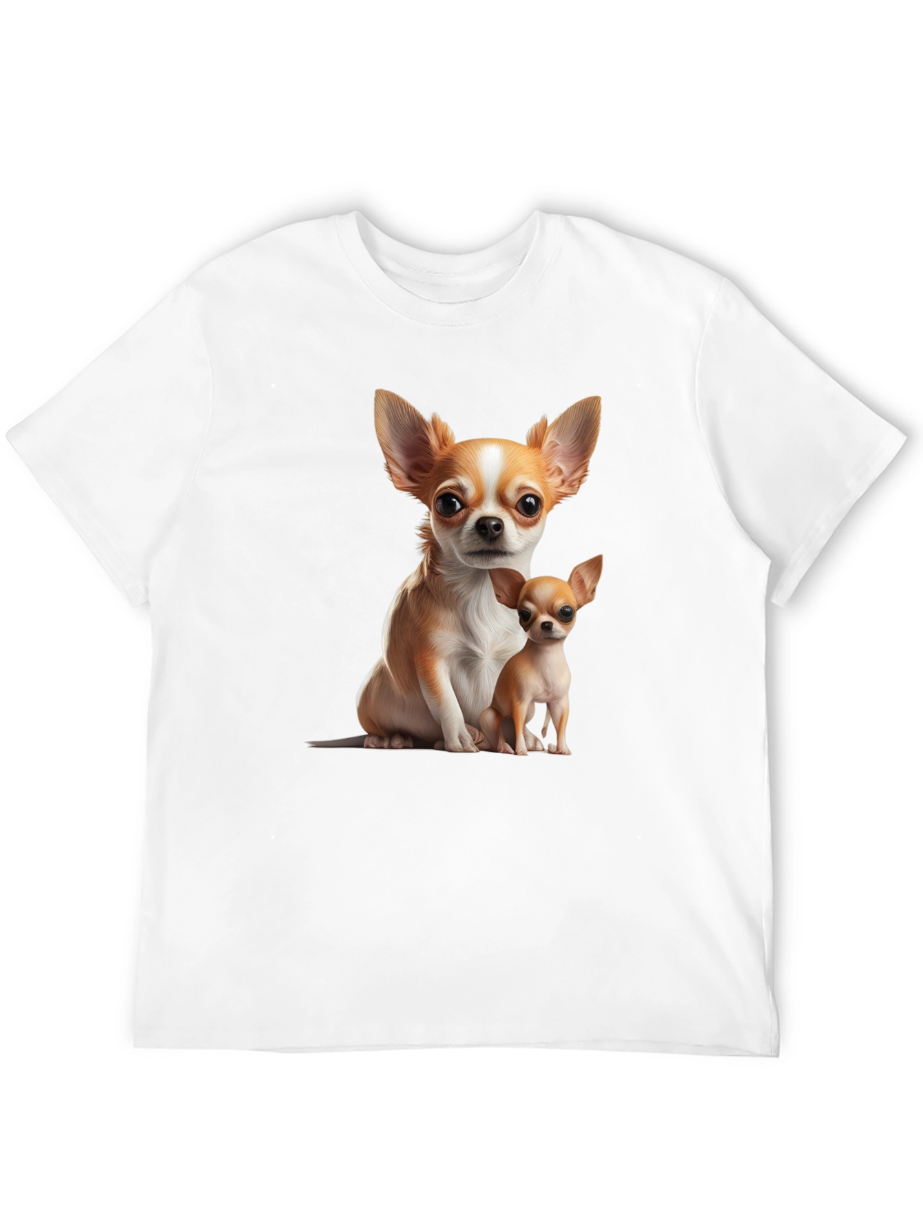 Chihuahua Print Black T-Shirt
