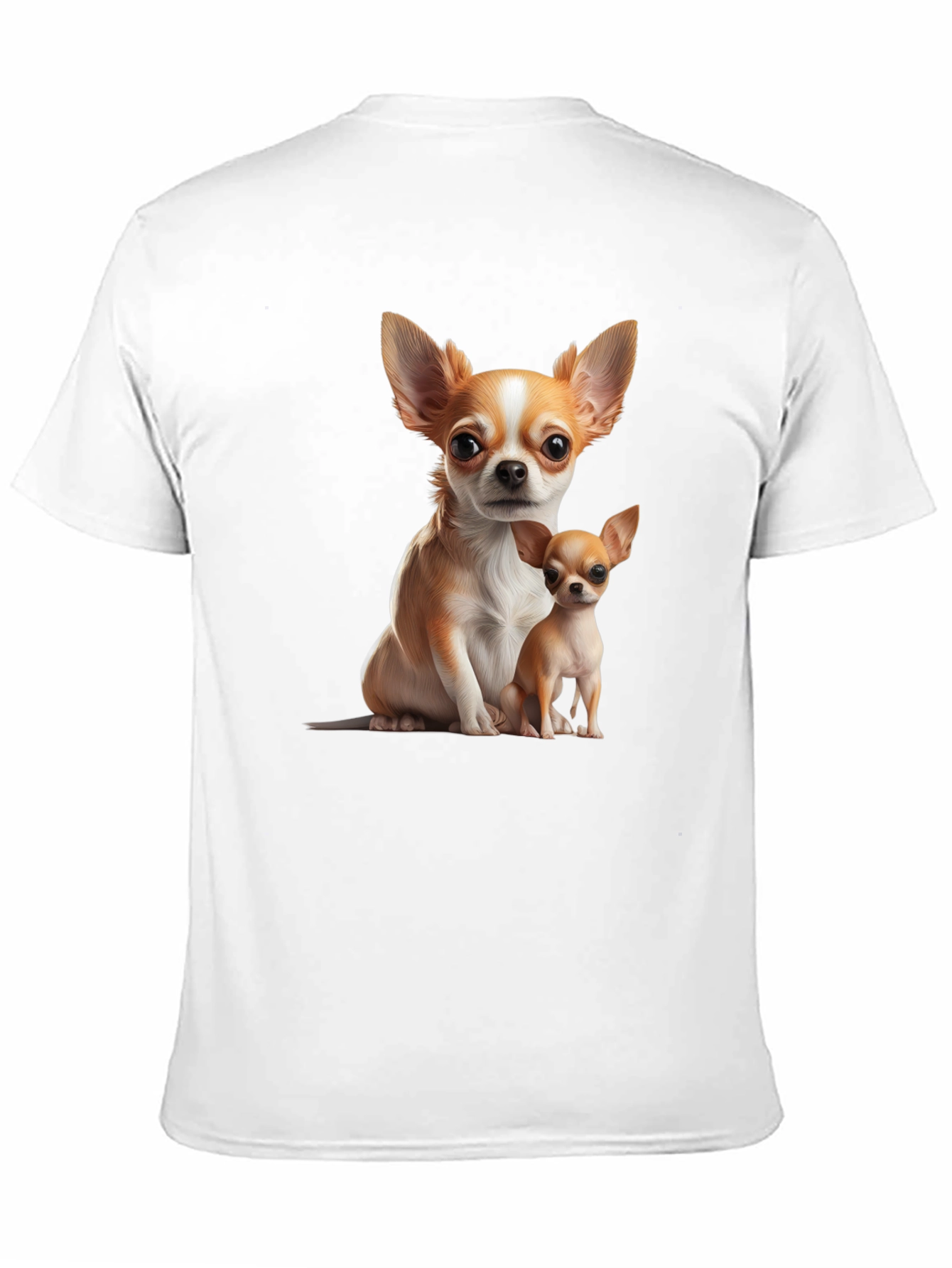 Chihuahua Print Black T-Shirt