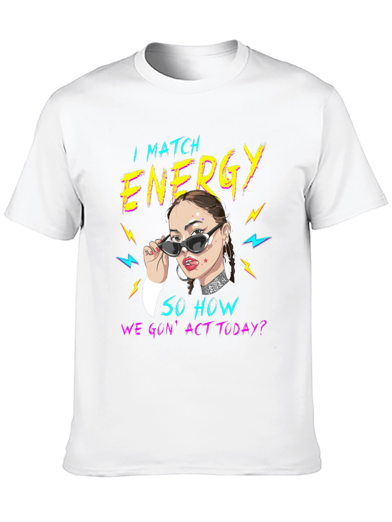 I Match Energy Graphic Tee - Black Unisex T-Shirt