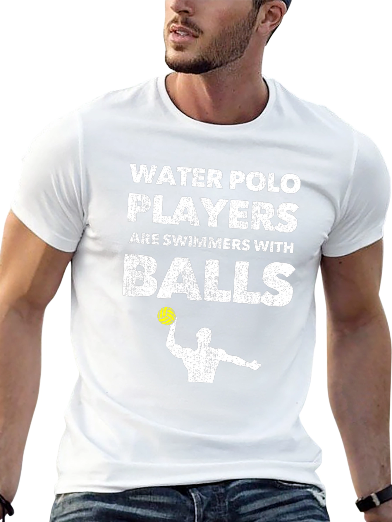 Water Polo Players Graphic T-Shirt