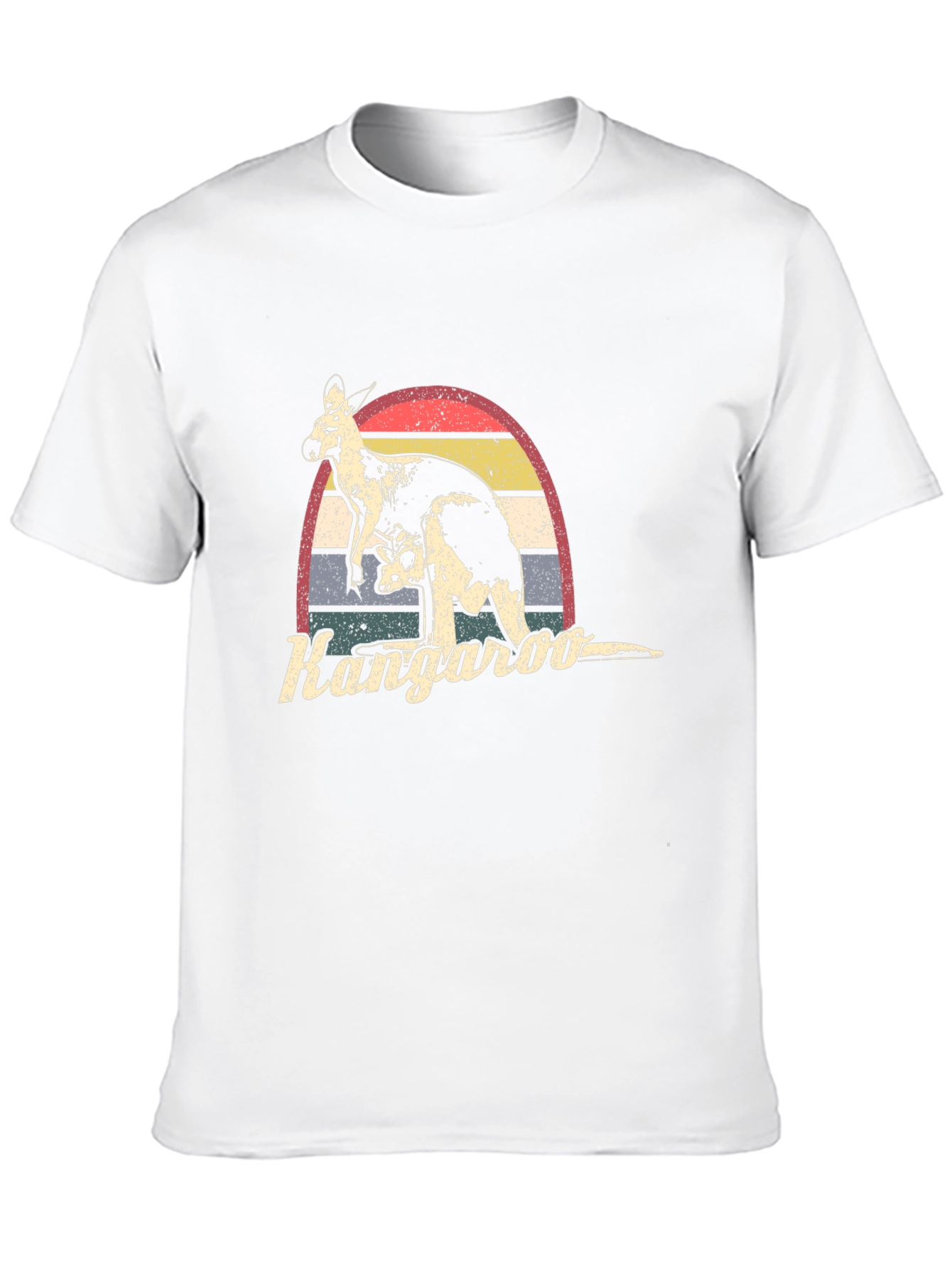 Retro Kangaroo Graphic T-Shirt