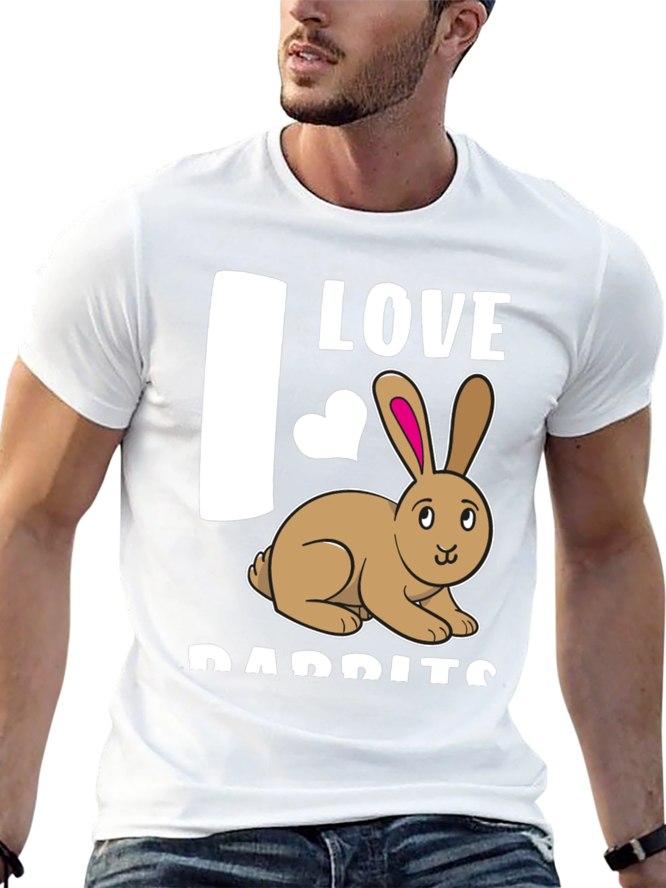 I Love Rabbits T-Shirt Cute Bunny Tee