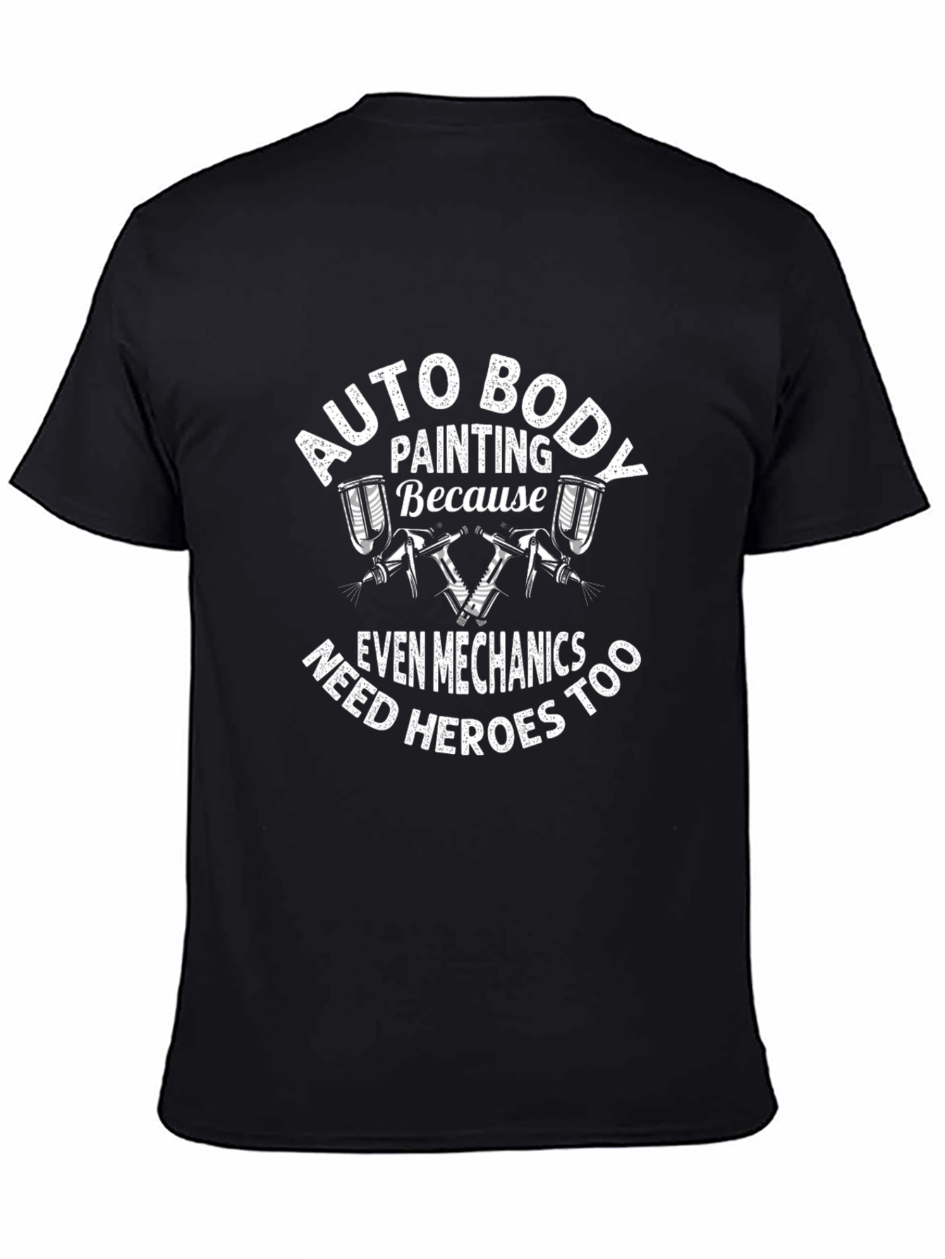 Auto Body Painting Mechanic Hero Graphic T-Shirt